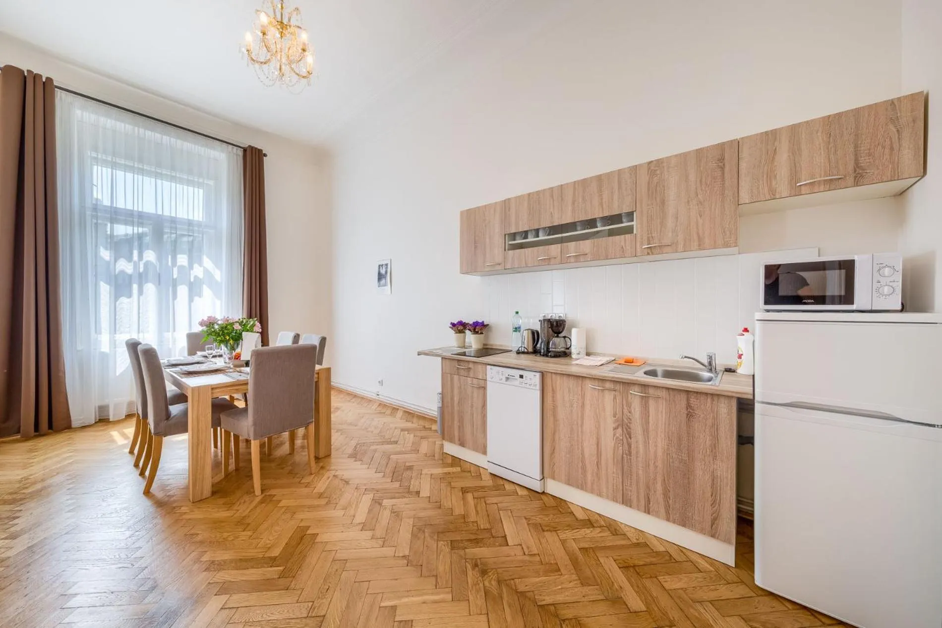 Kitchen or kitchenette in Apartments 39 Wenceslas Square