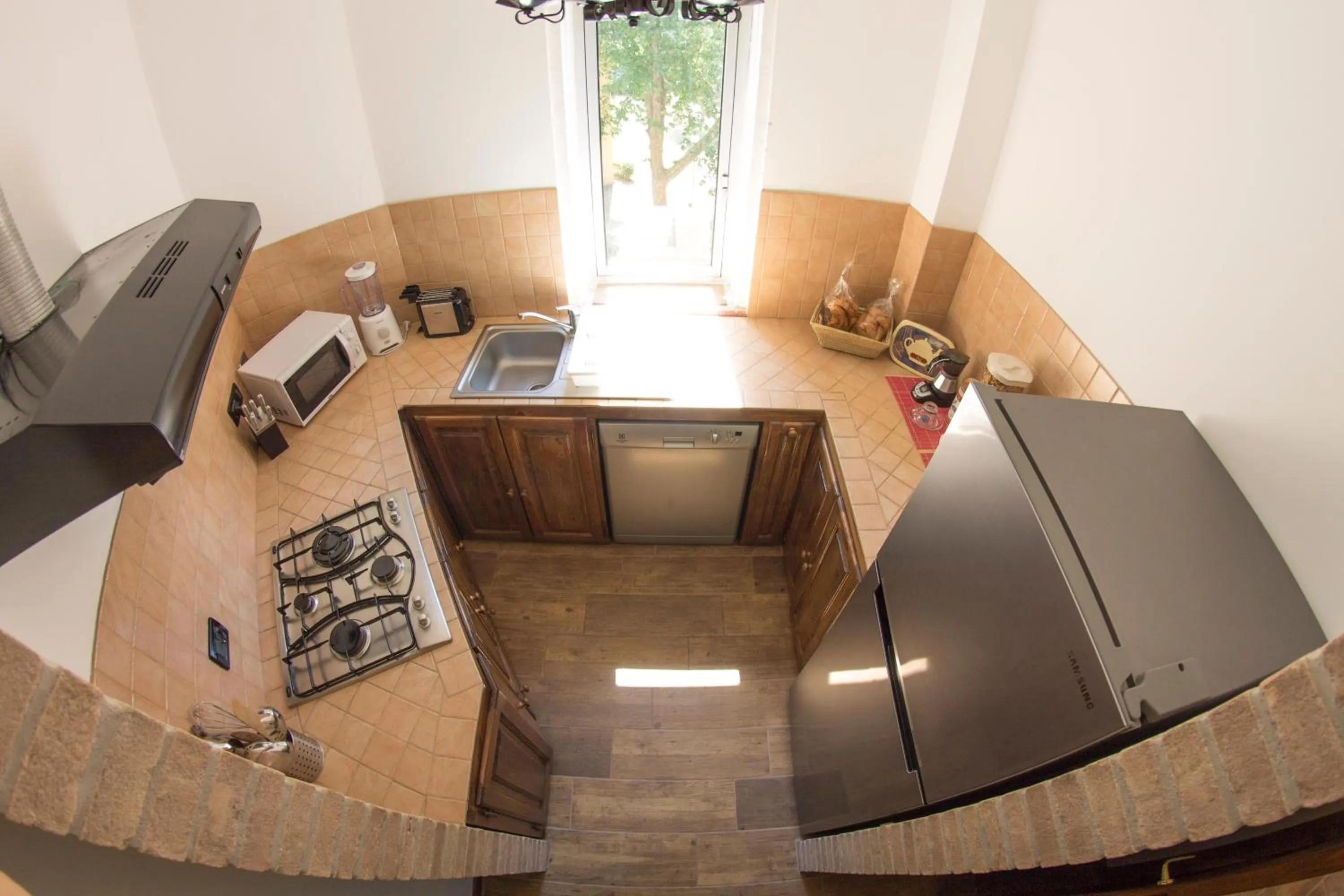 Kitchen or kitchenette in B&B Selvarossa