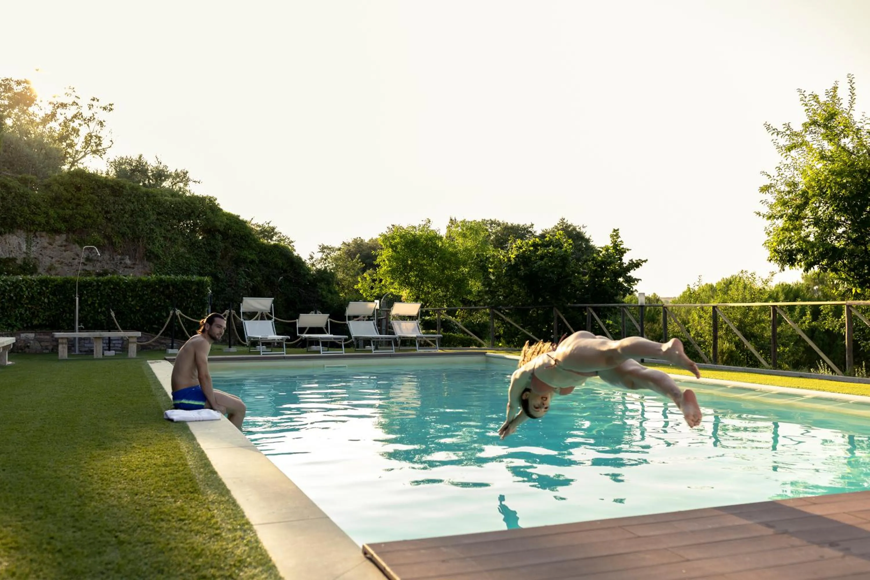 Swimming pool in Hotel La Pace