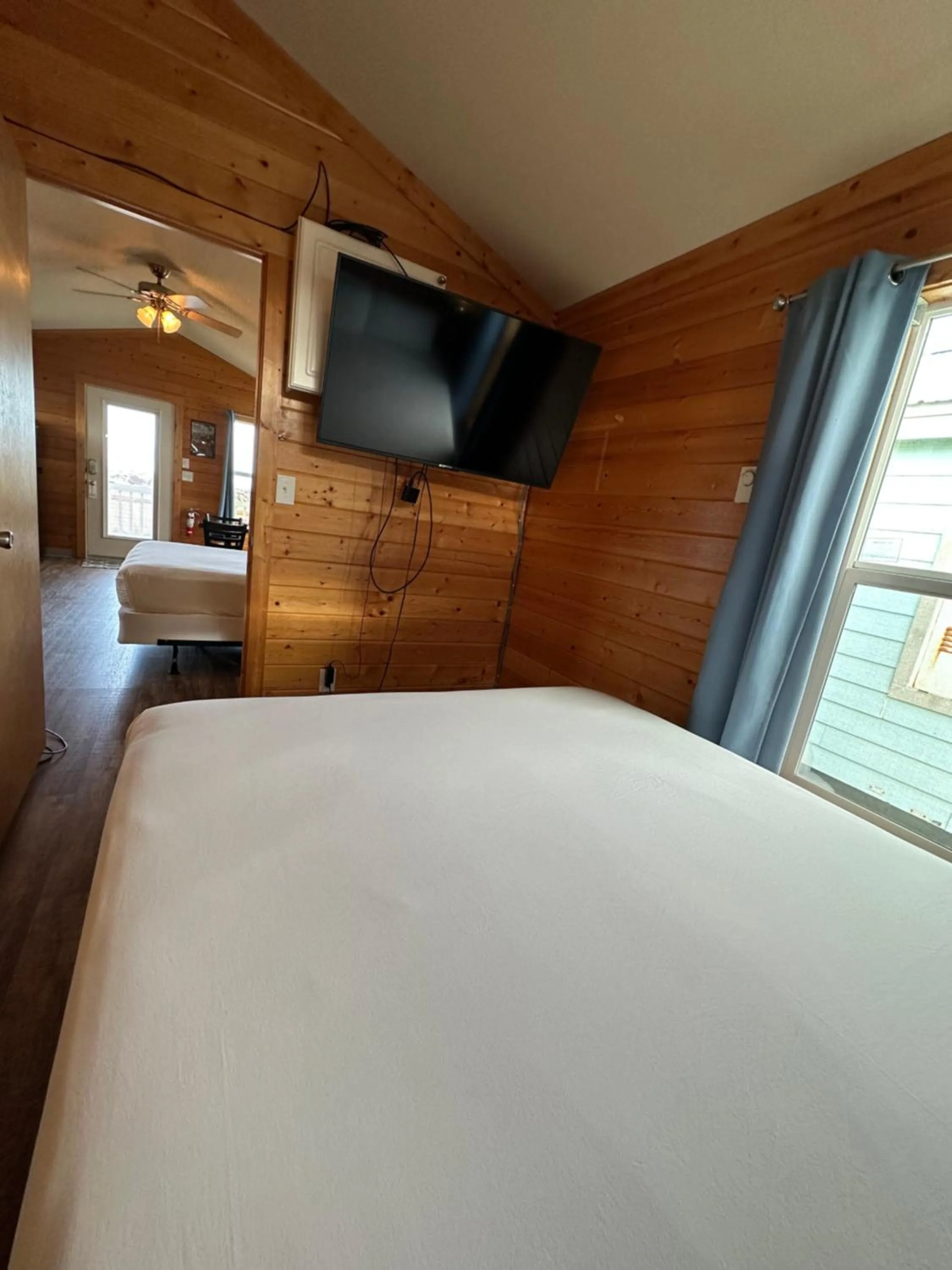 Bed in Westport Marina Cottages