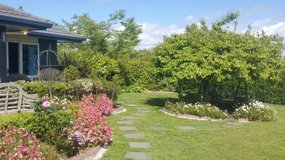 Patio in Waitomo Orchard Estate B&B