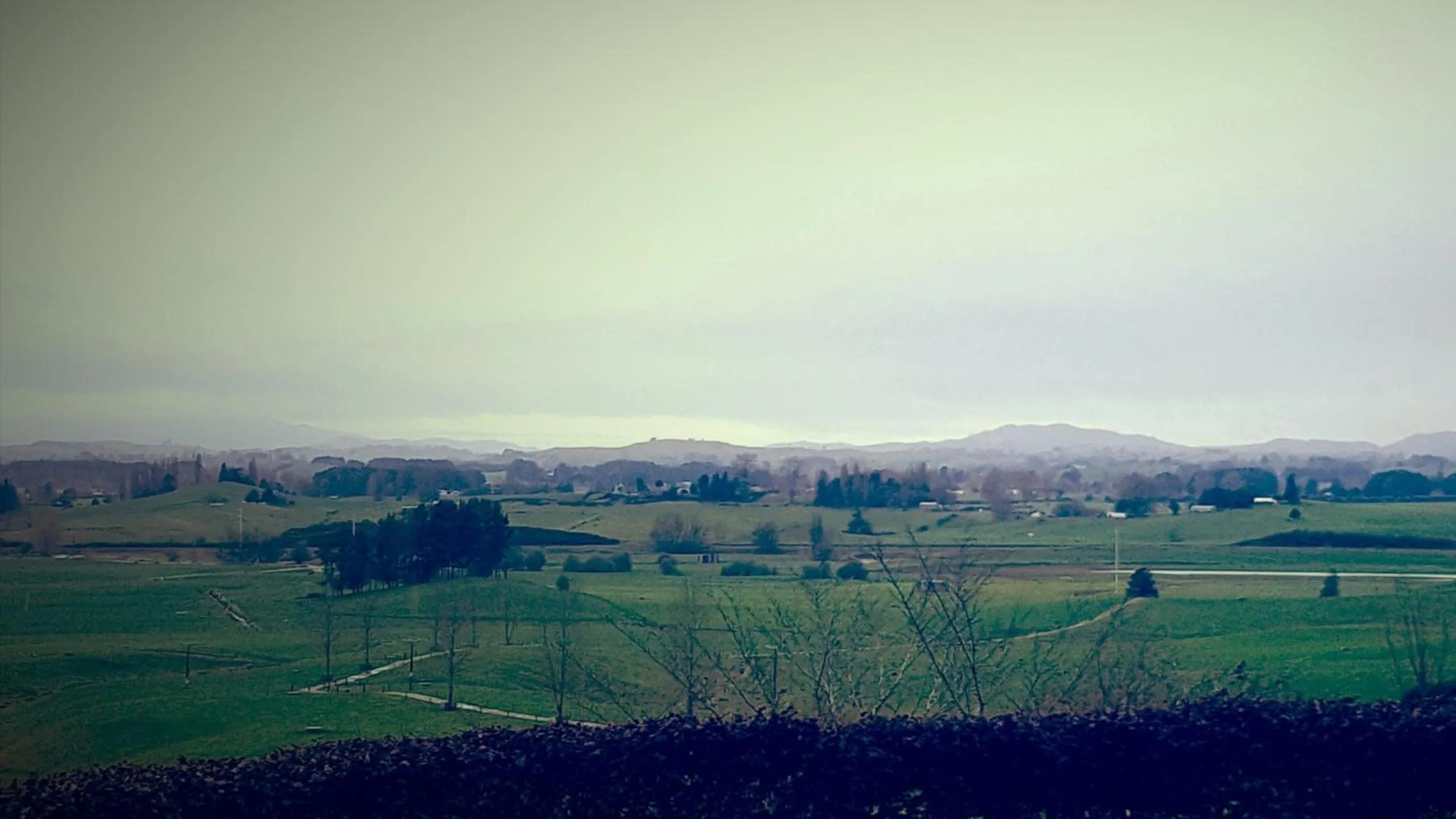 Mountain view in Waitomo Orchard Estate B&B