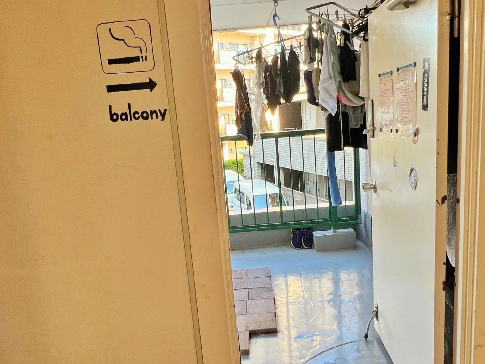 Balcony/Terrace in Edo Tokyo Hostel