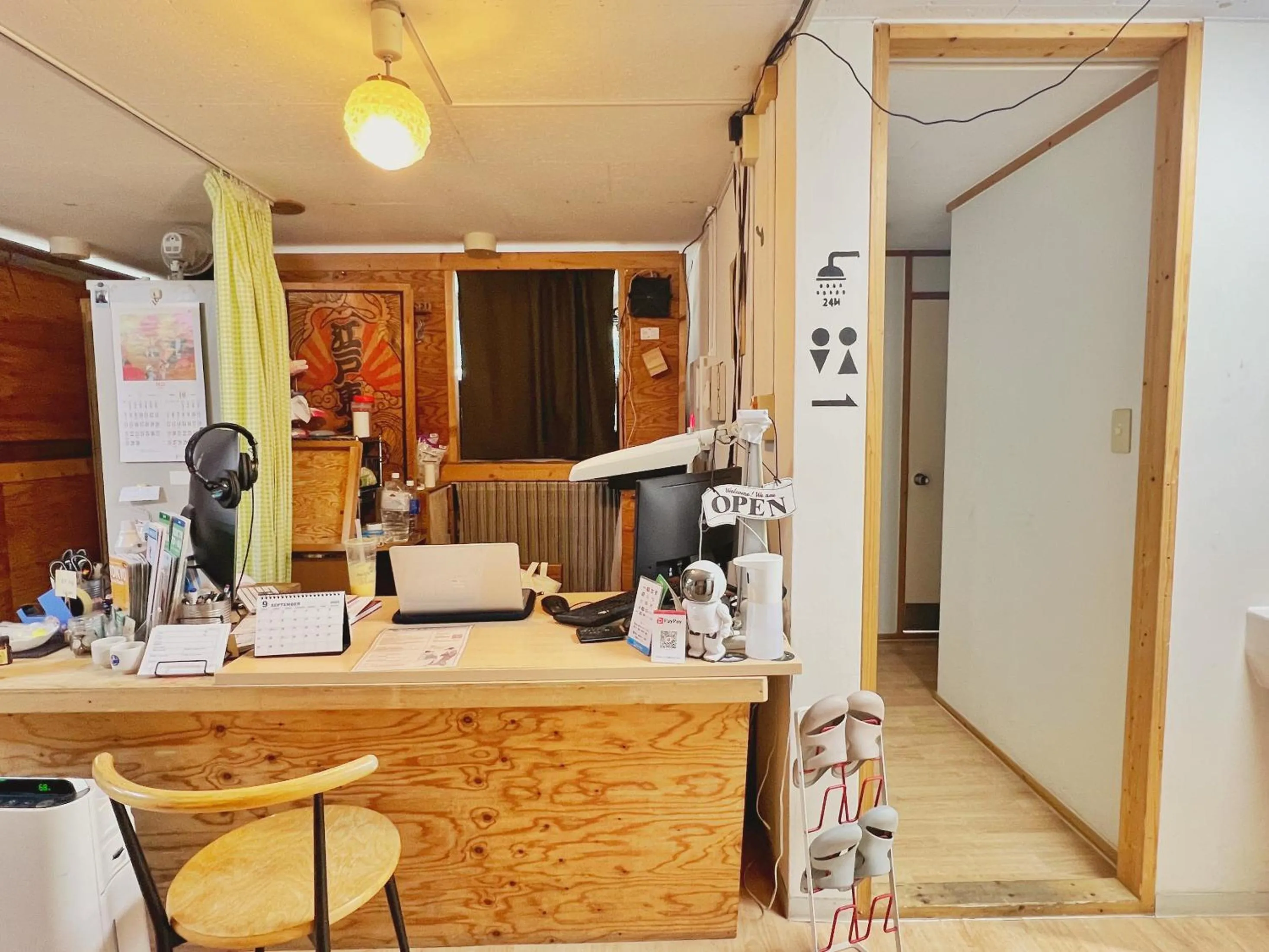 Lobby or reception in Edo Tokyo Hostel