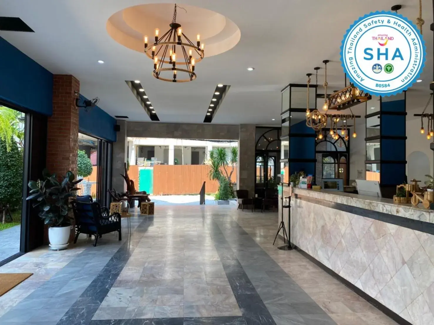 Lobby or reception in Jomtien Longstay Hotel - SHA Plus Certified Lobby or reception in Jomtien Longstay Hotel - SHA Plus Certified