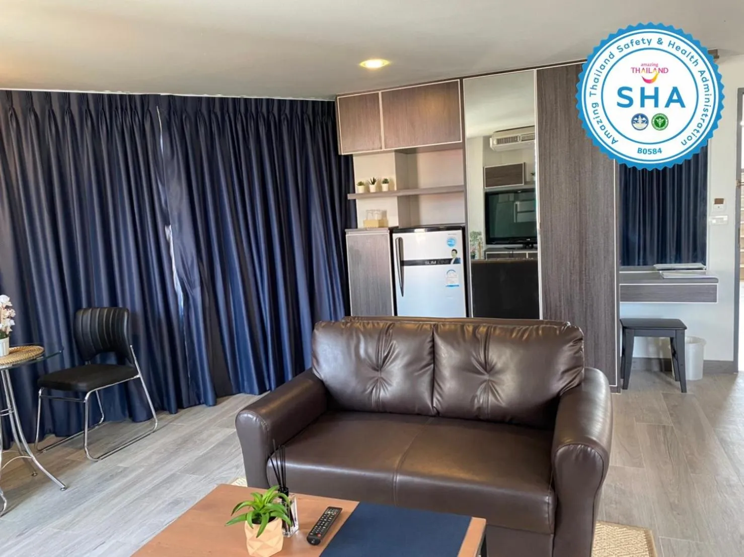 Seating area in Jomtien Longstay Hotel - SHA Plus Certified