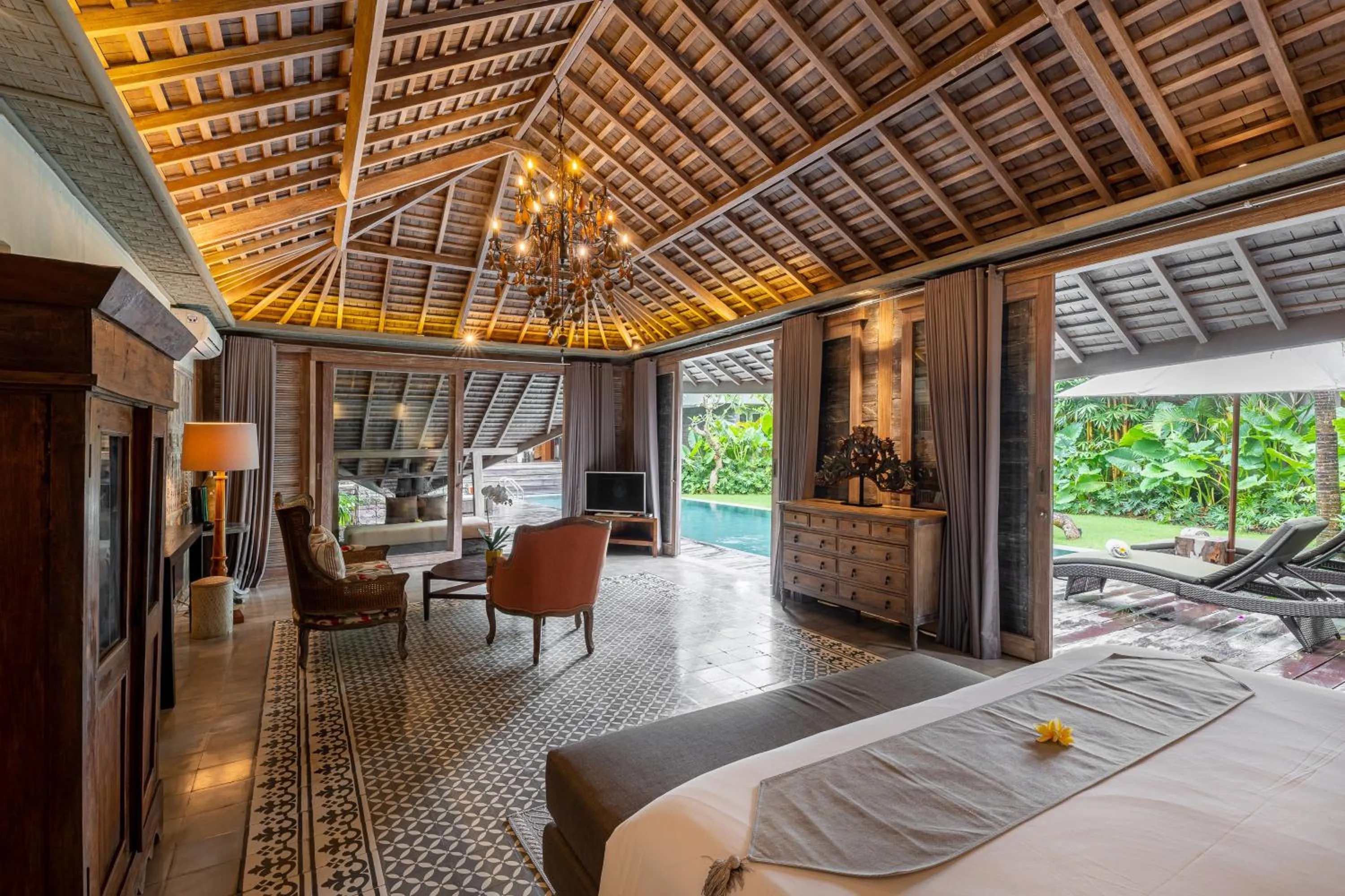 View (from property/room), Bed in Jadine Bali Villa by Nagisa Bali
