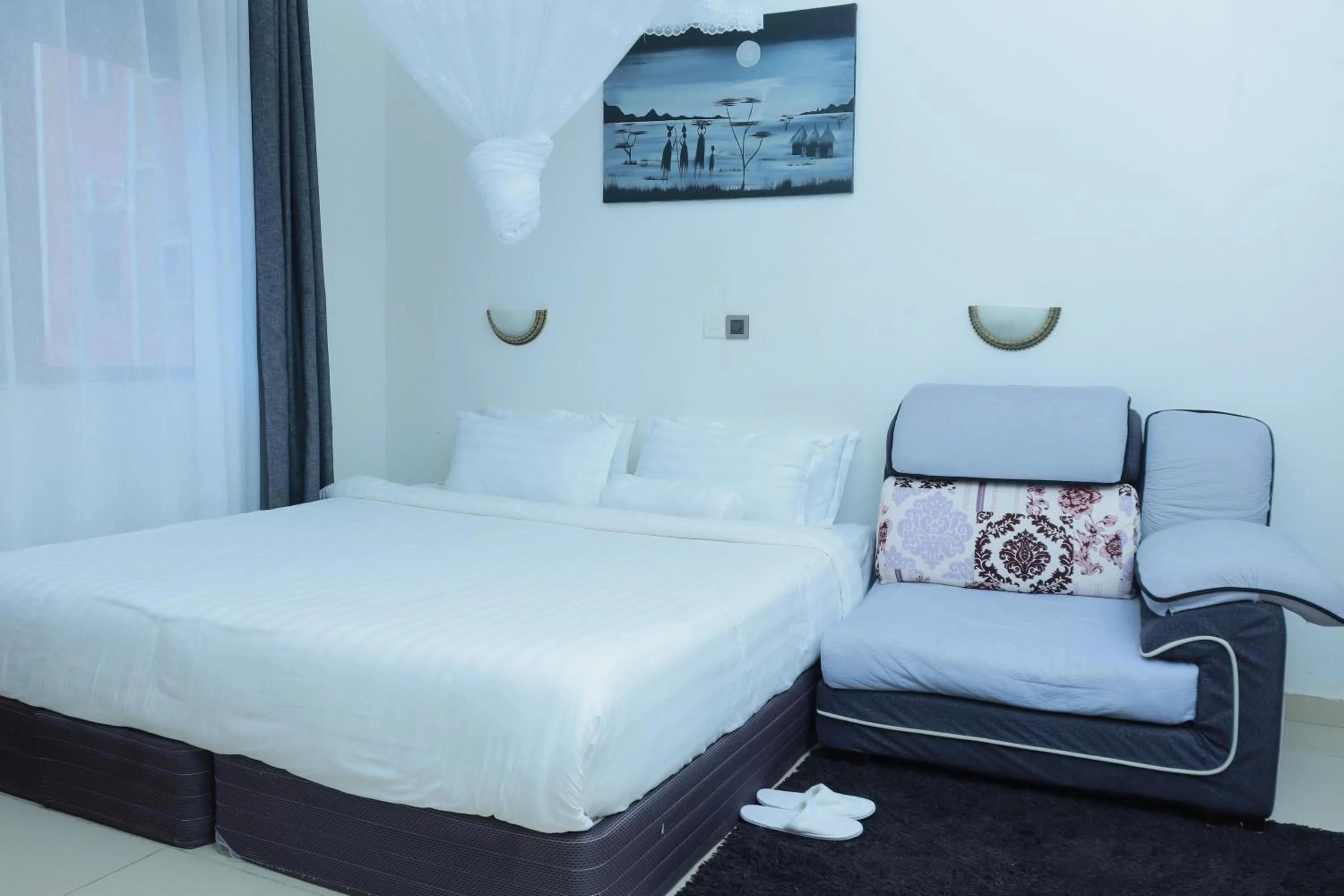 Bed in Mowicribs Hotel and Spa