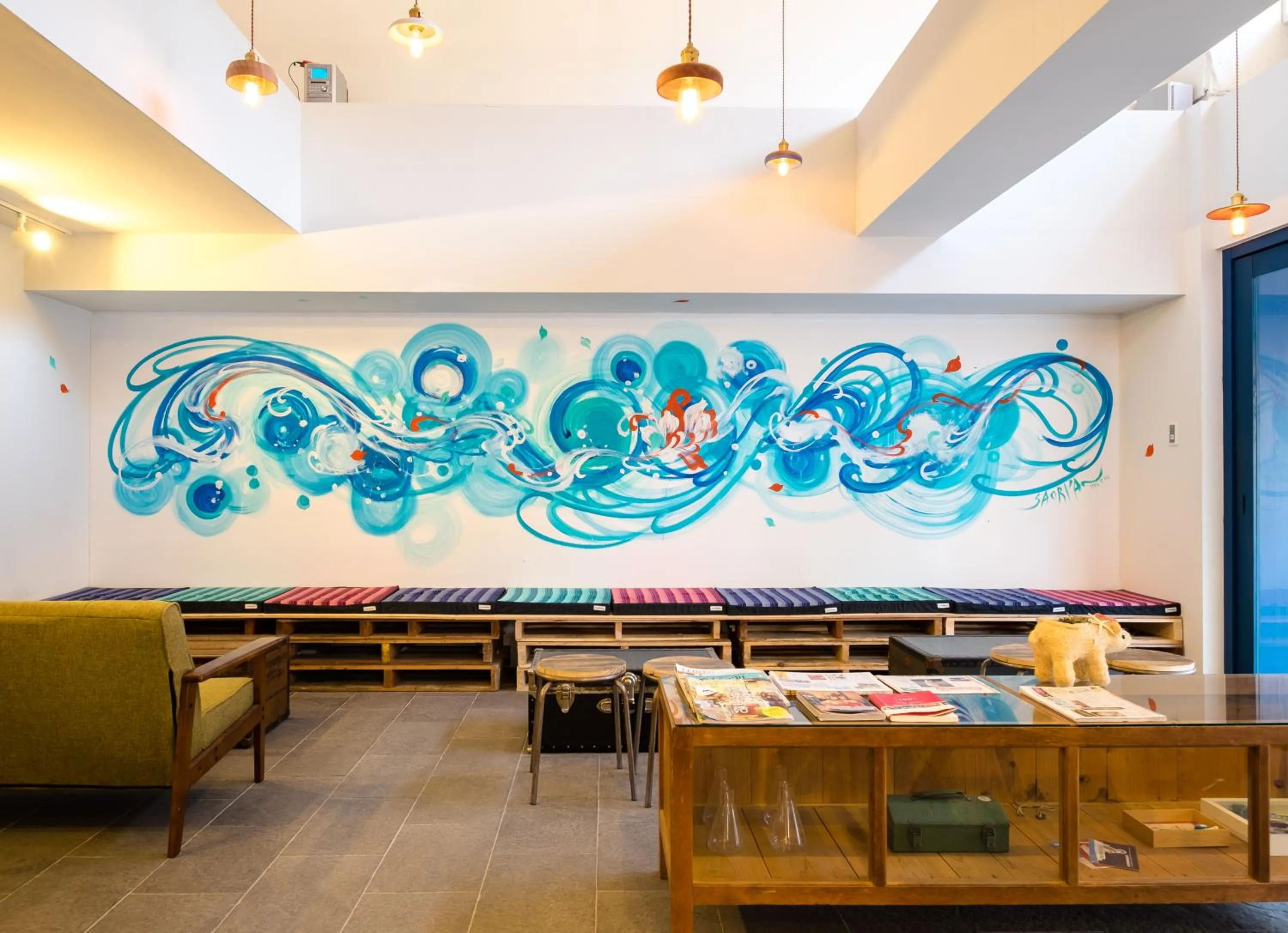 Lobby or reception, Restaurant/Places to Eat in uzuhouse