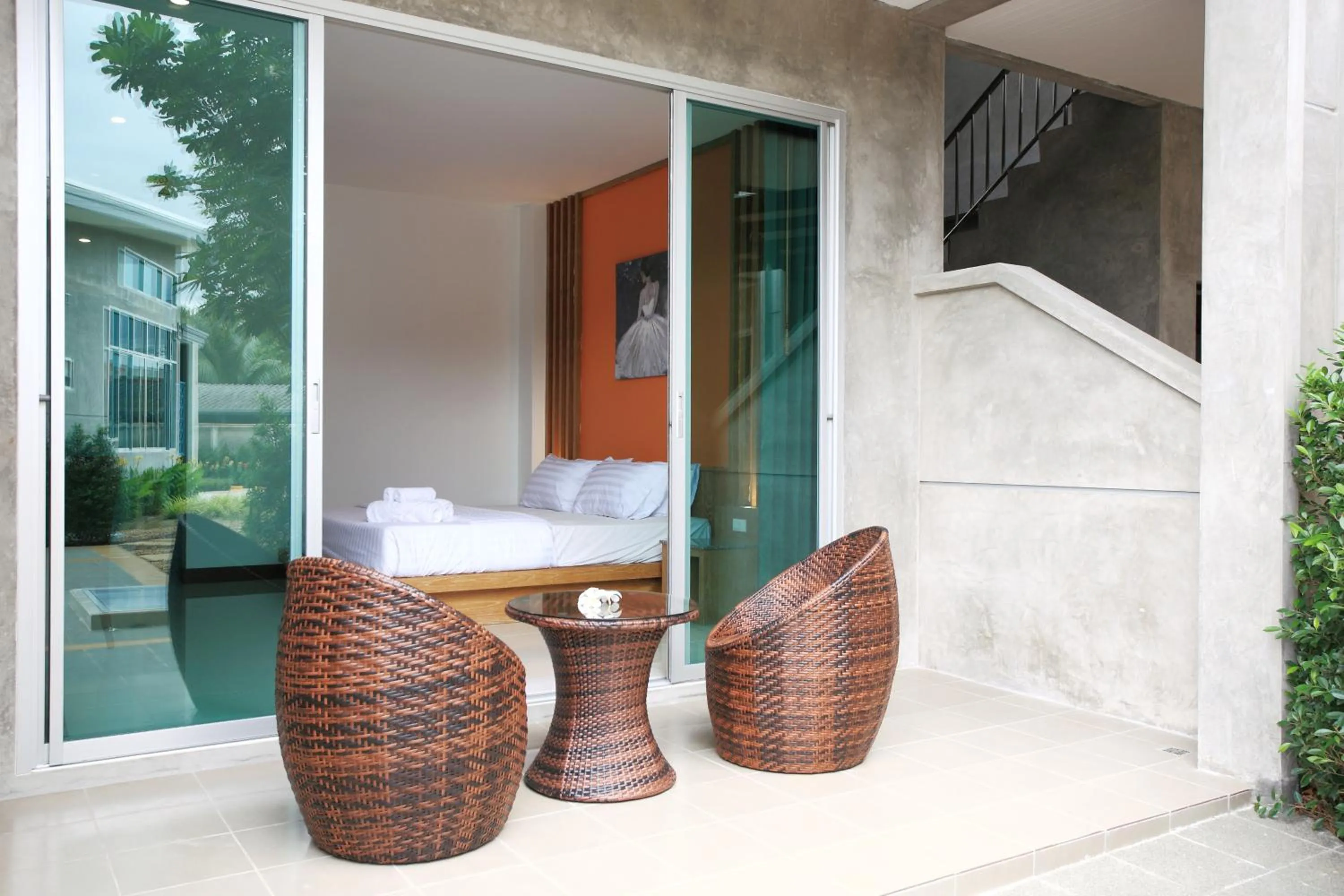 Balcony/Terrace in The Malika Hotel - SHA Extra Plus