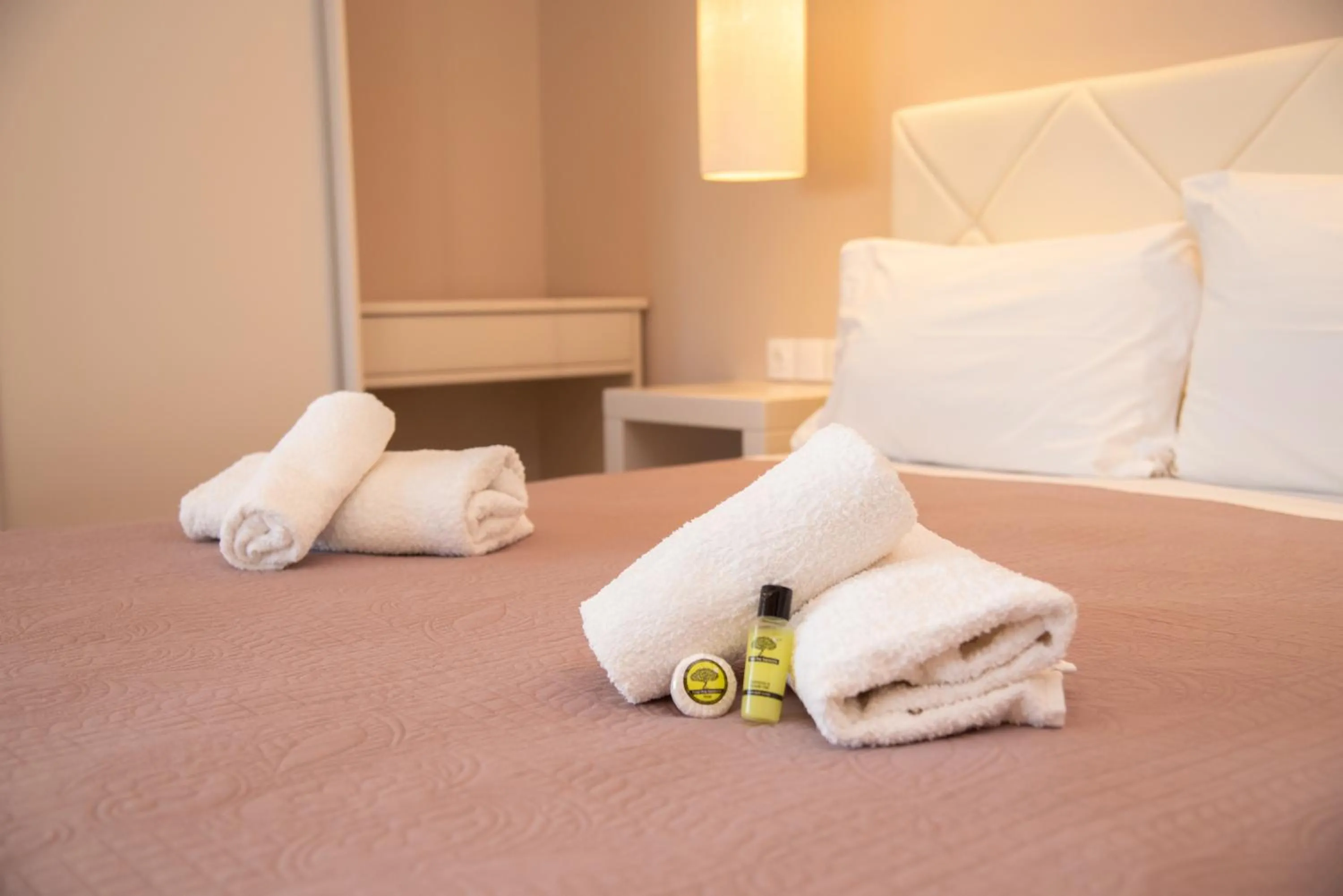 Bed in Tereza's Sunset Hotel