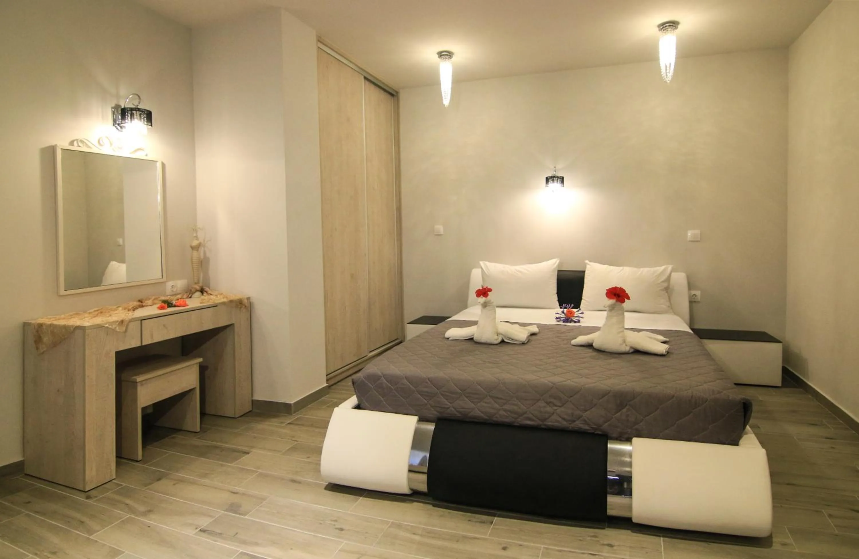 Bed in Tereza's Sunset Hotel