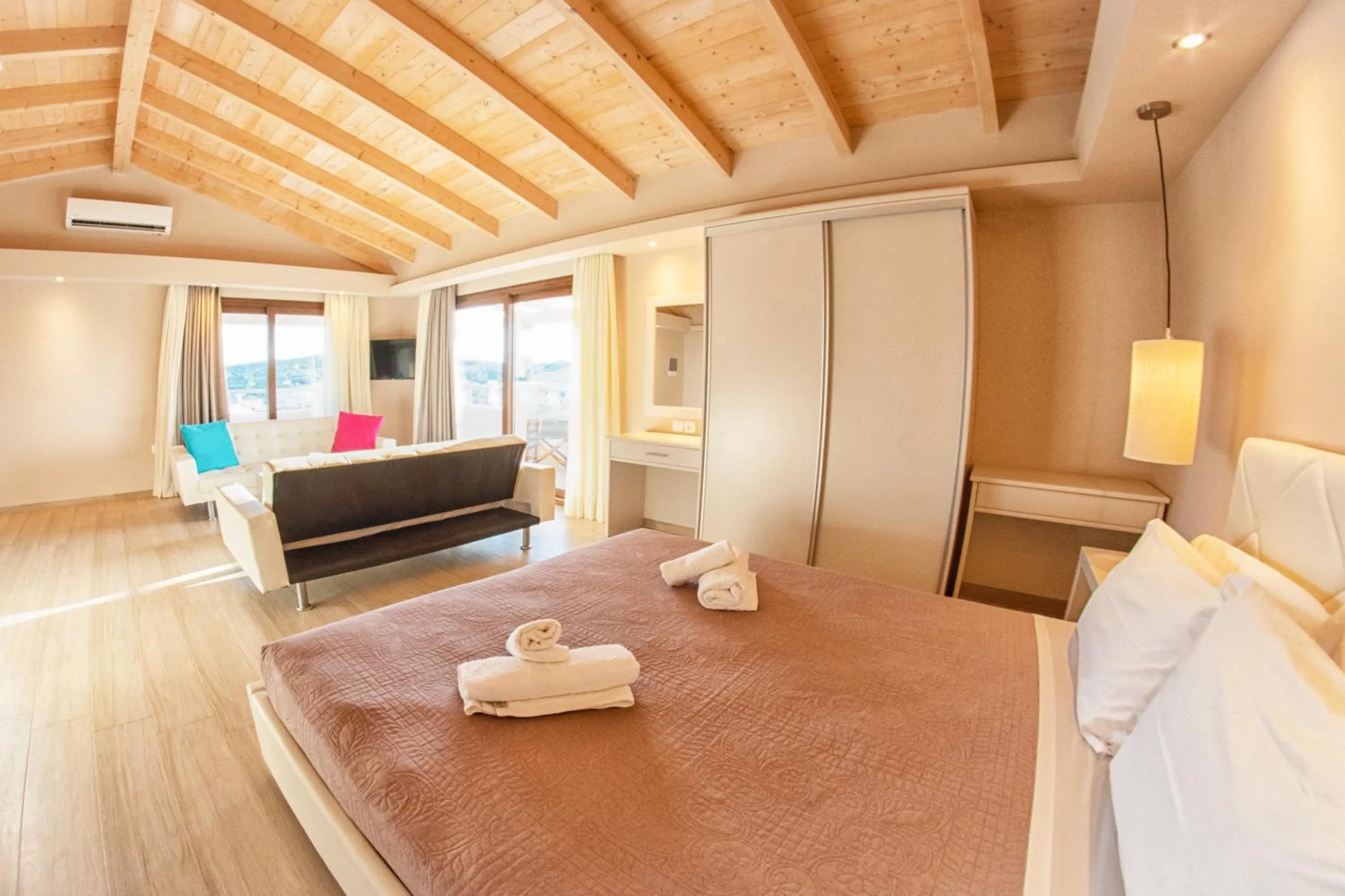Bed in Tereza's Sunset Hotel