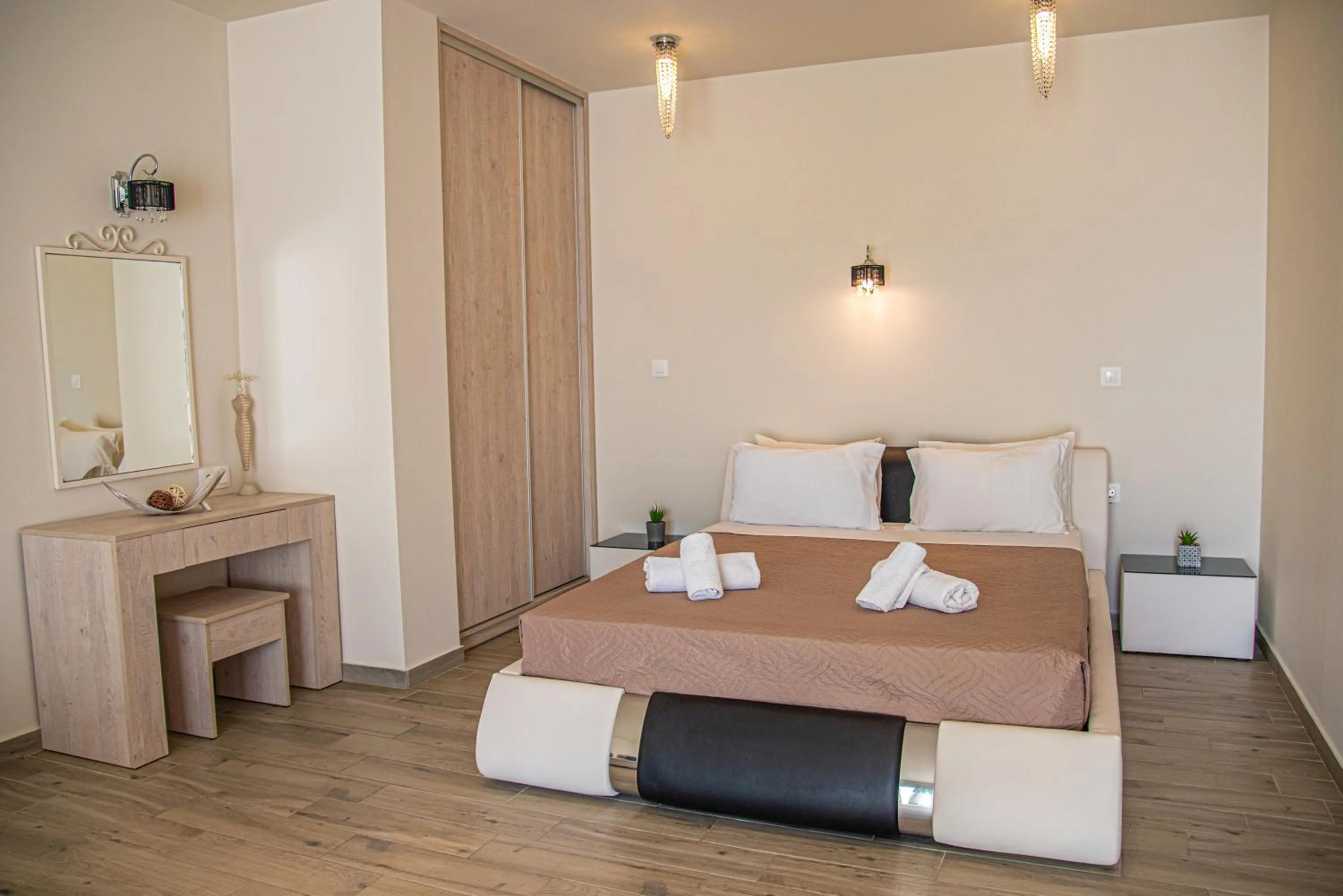 Bed in Tereza's Sunset Hotel