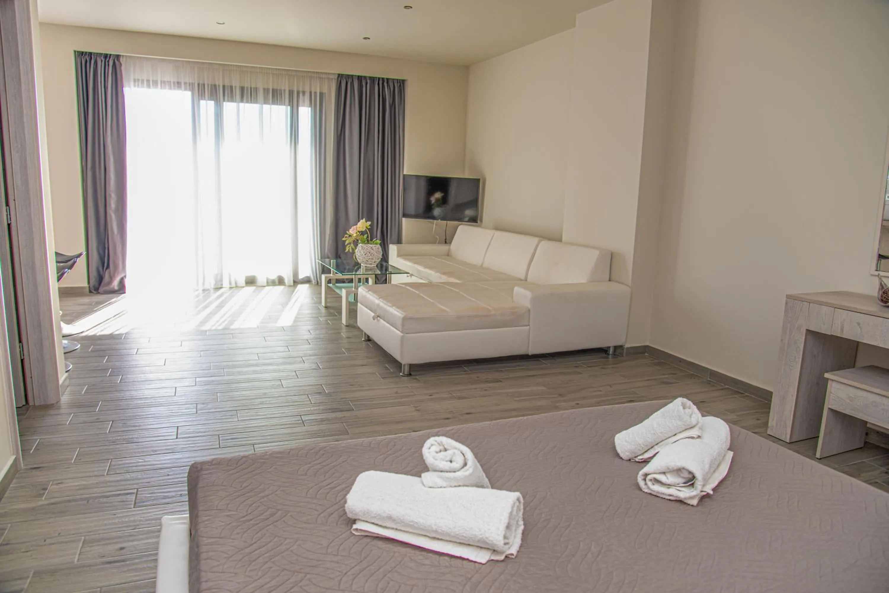 Bed in Tereza's Sunset Hotel