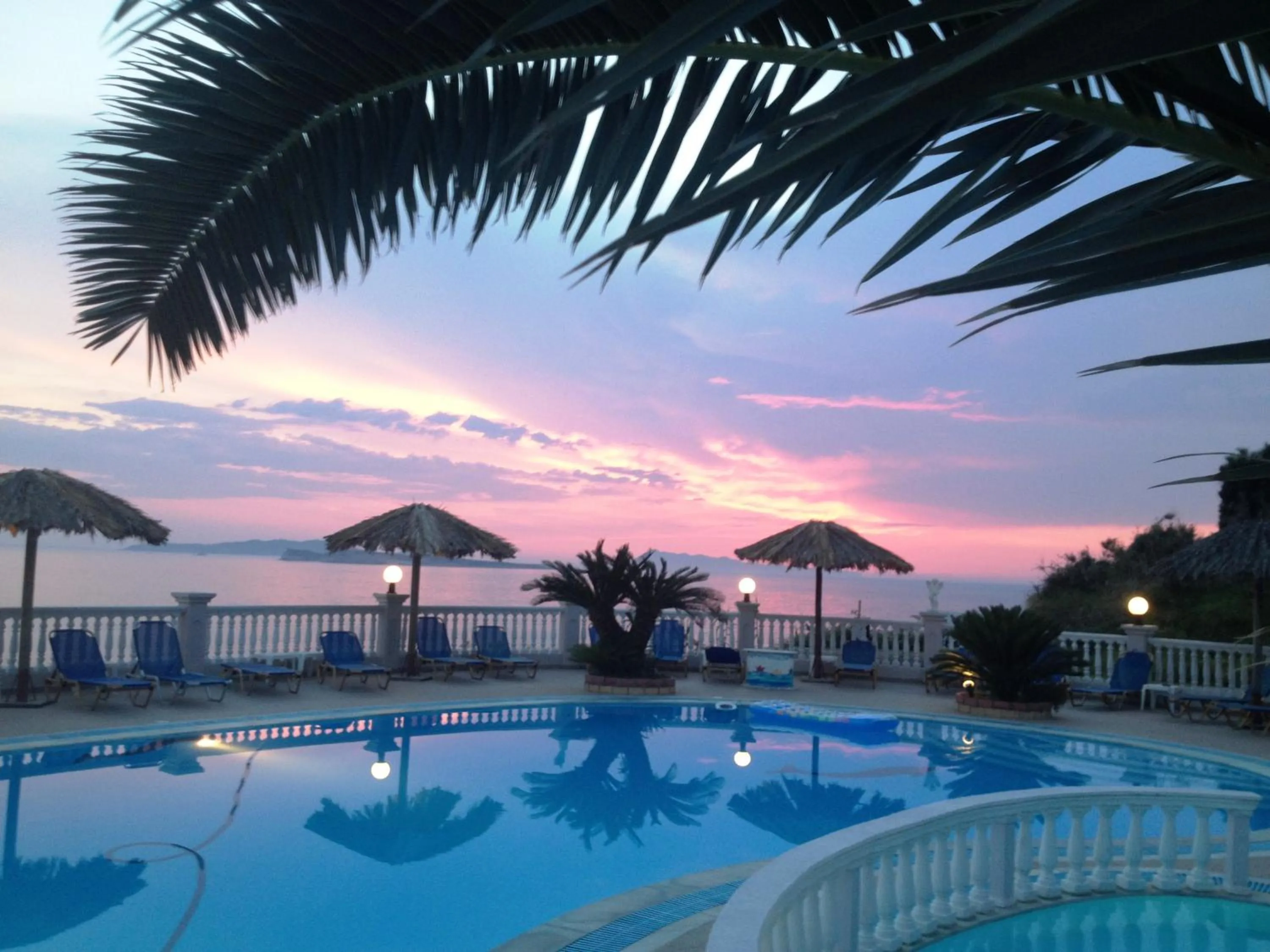Pool view in Tereza's Sunset Hotel