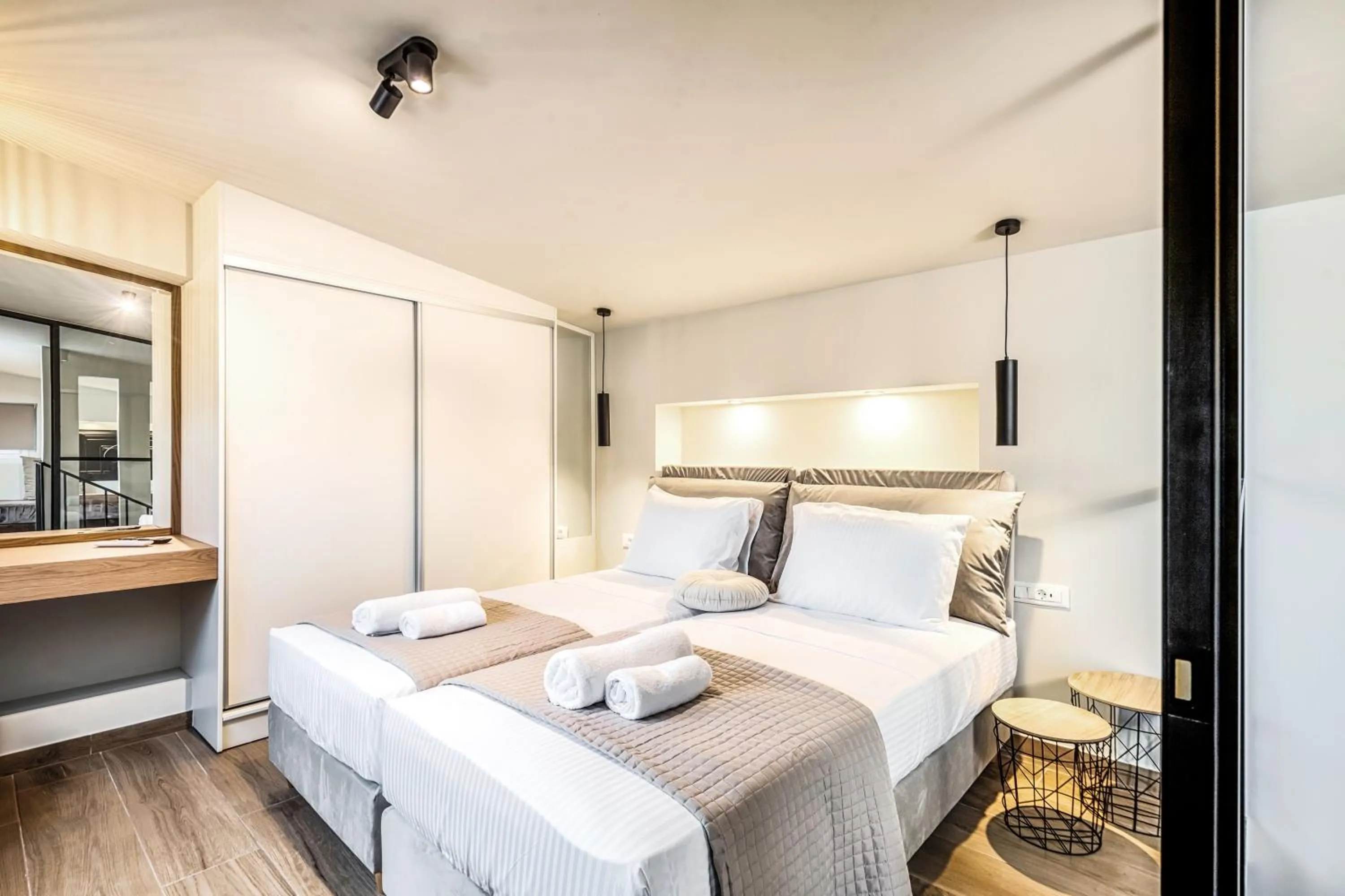 Bed in Tereza's Sunset Hotel