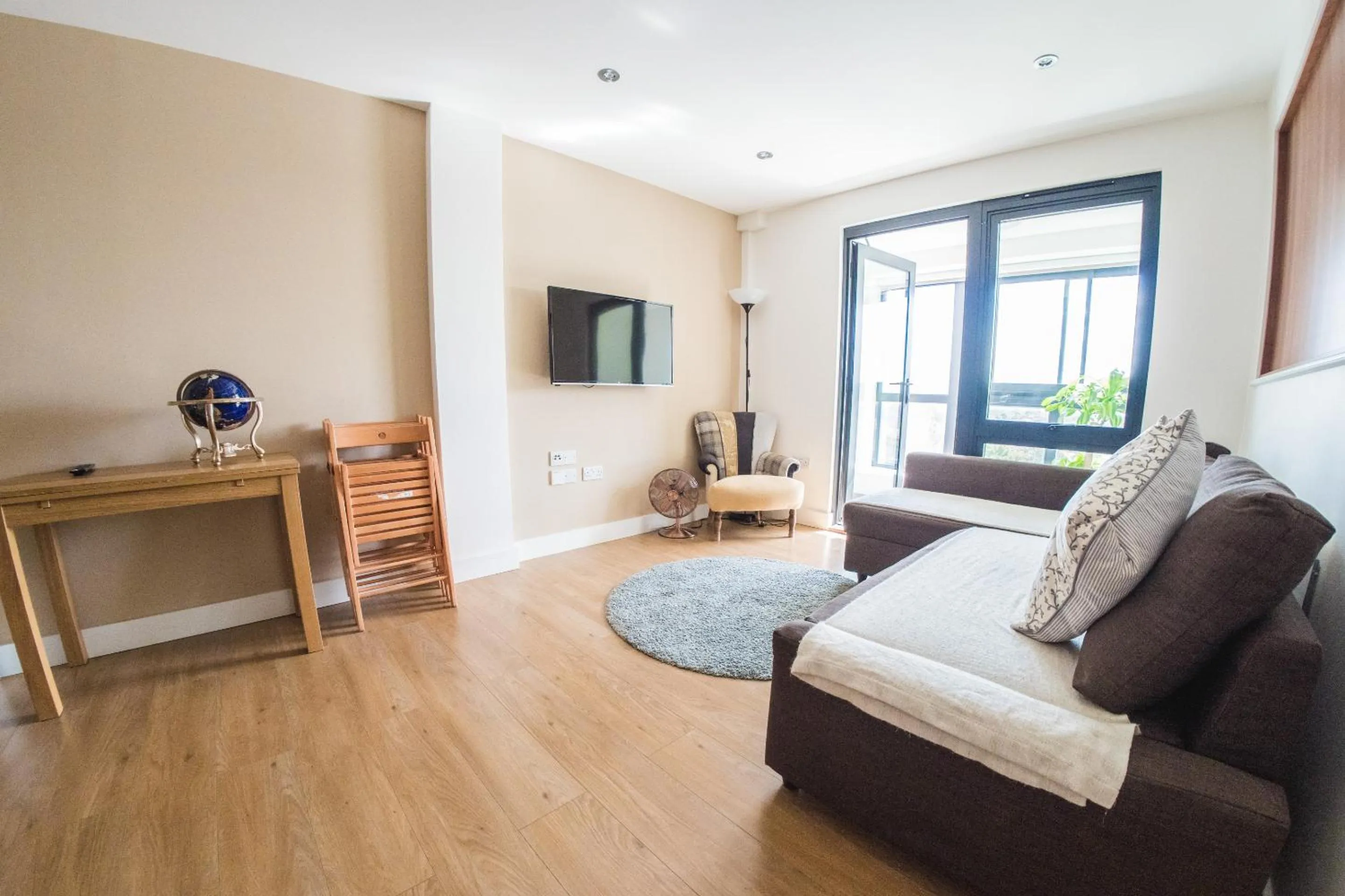 Living room in Ilford Tower Apartments