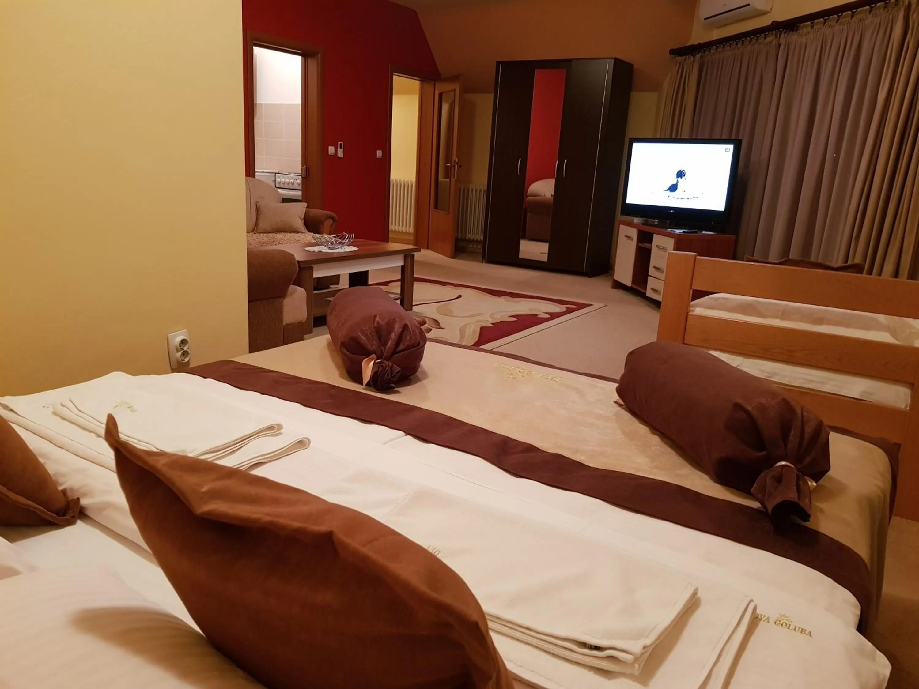 Bed in Hotel Dva Goluba