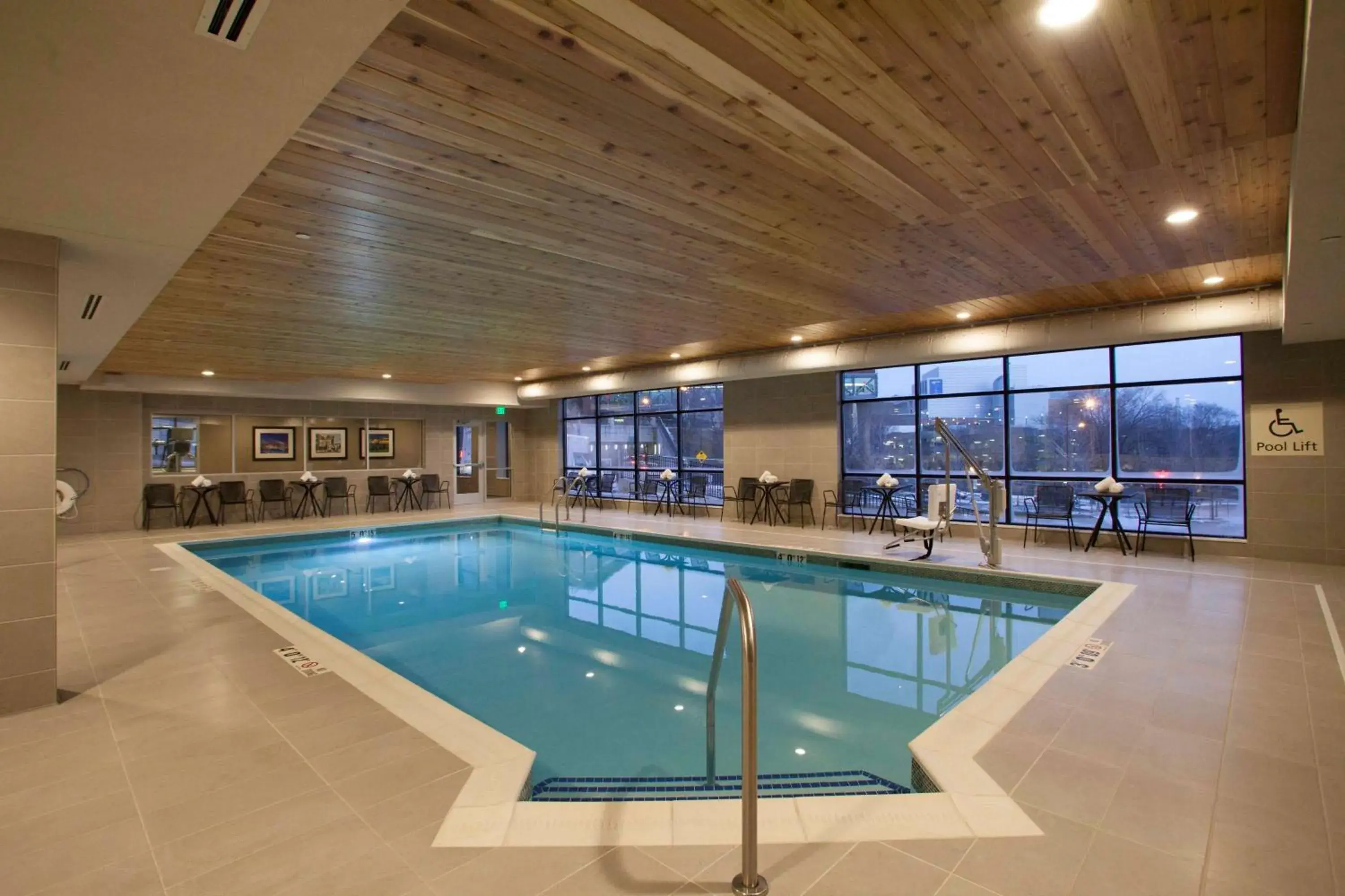 Pool view in Hampton Inn & Suites St. Paul Downtown Pool view in Hampton Inn & Suites St. Paul Downtown