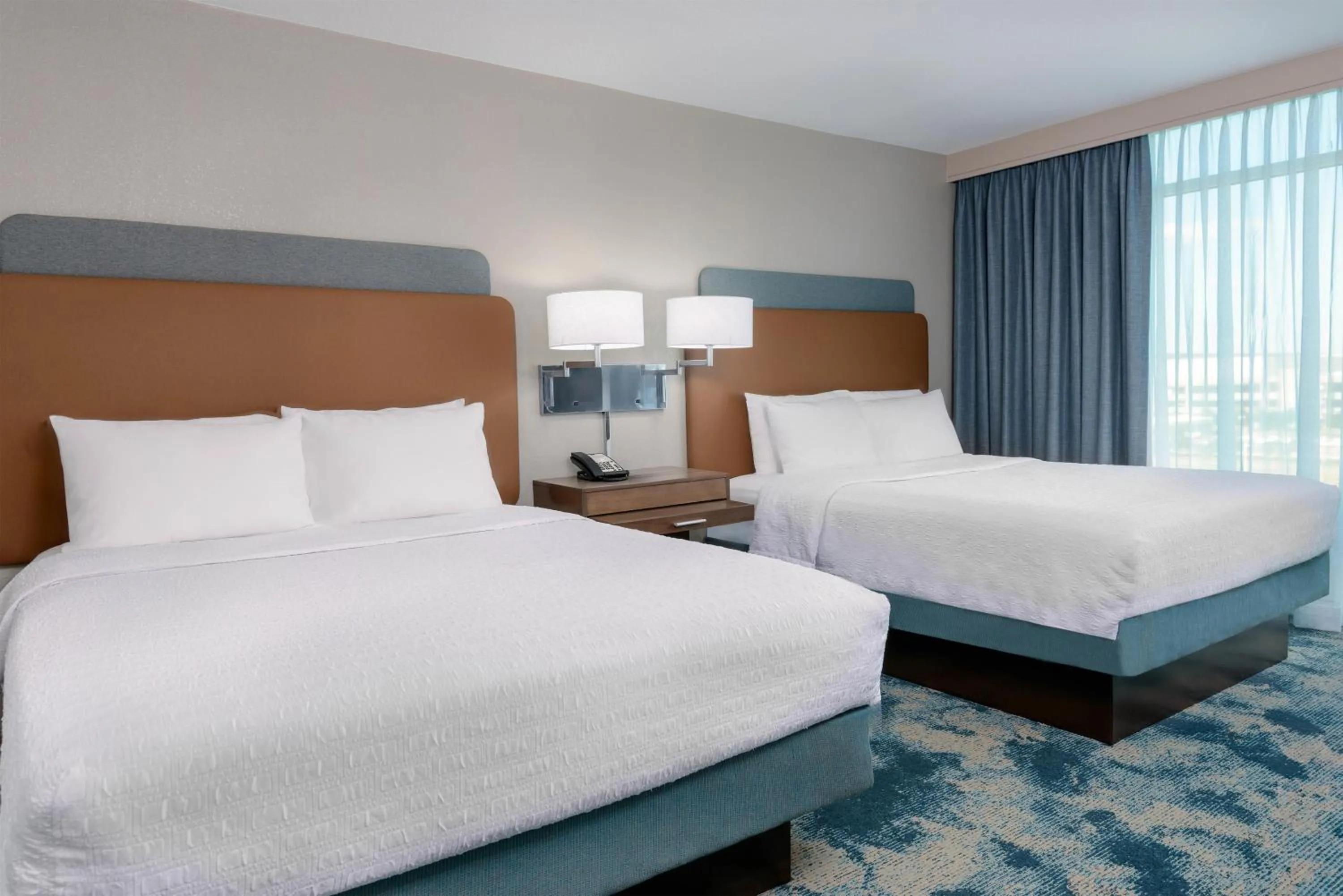 Bed in Hampton Inn & Suites Tampa Airport Avion Park Westshore