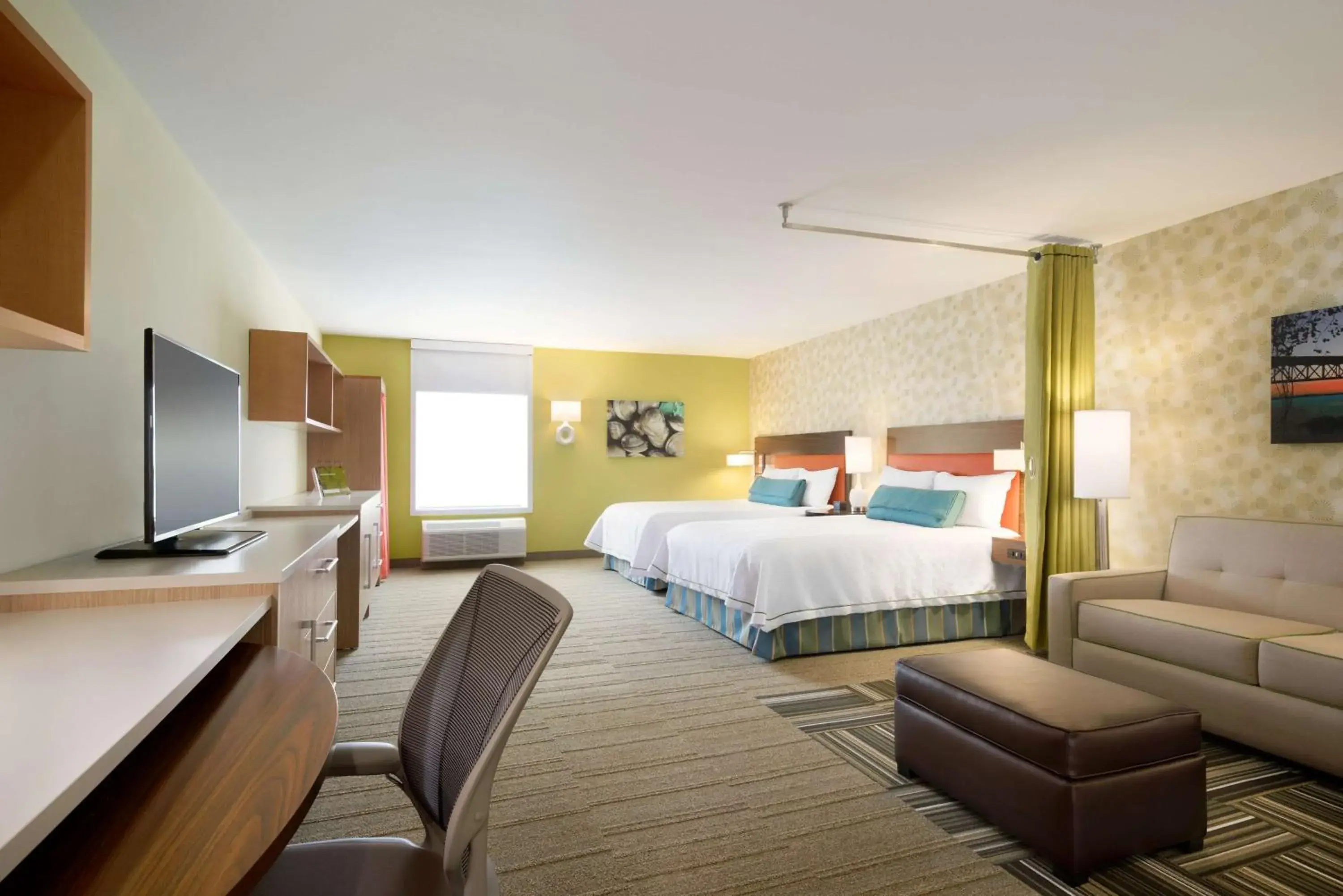 Bedroom, Bed in Home2 Suites By Hilton Baton Rouge Bedroom, Bed in Home2 Suites By Hilton Baton Rouge