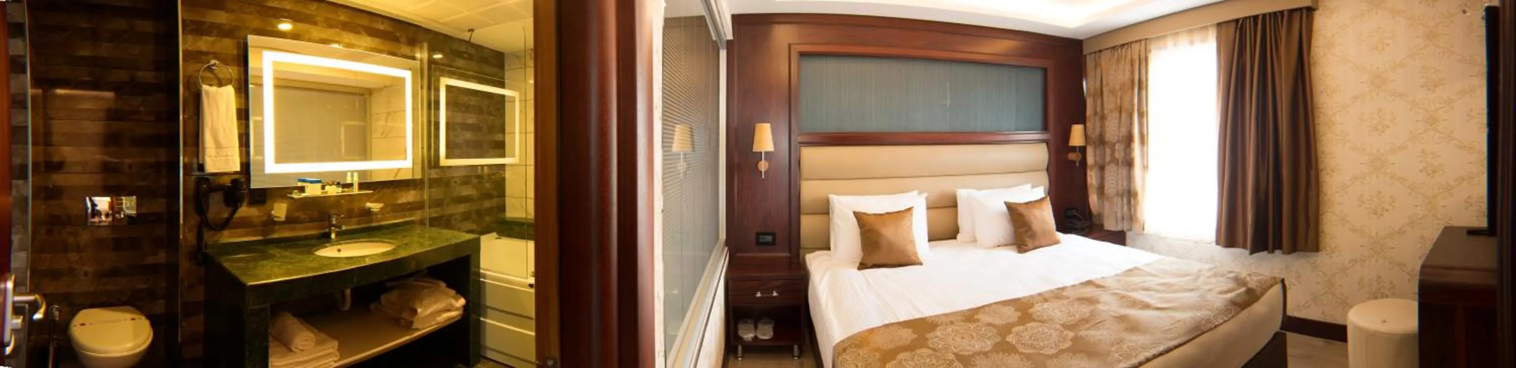 Shower, Bed in Ilkbal Deluxe Hotel &Spa Istanbul