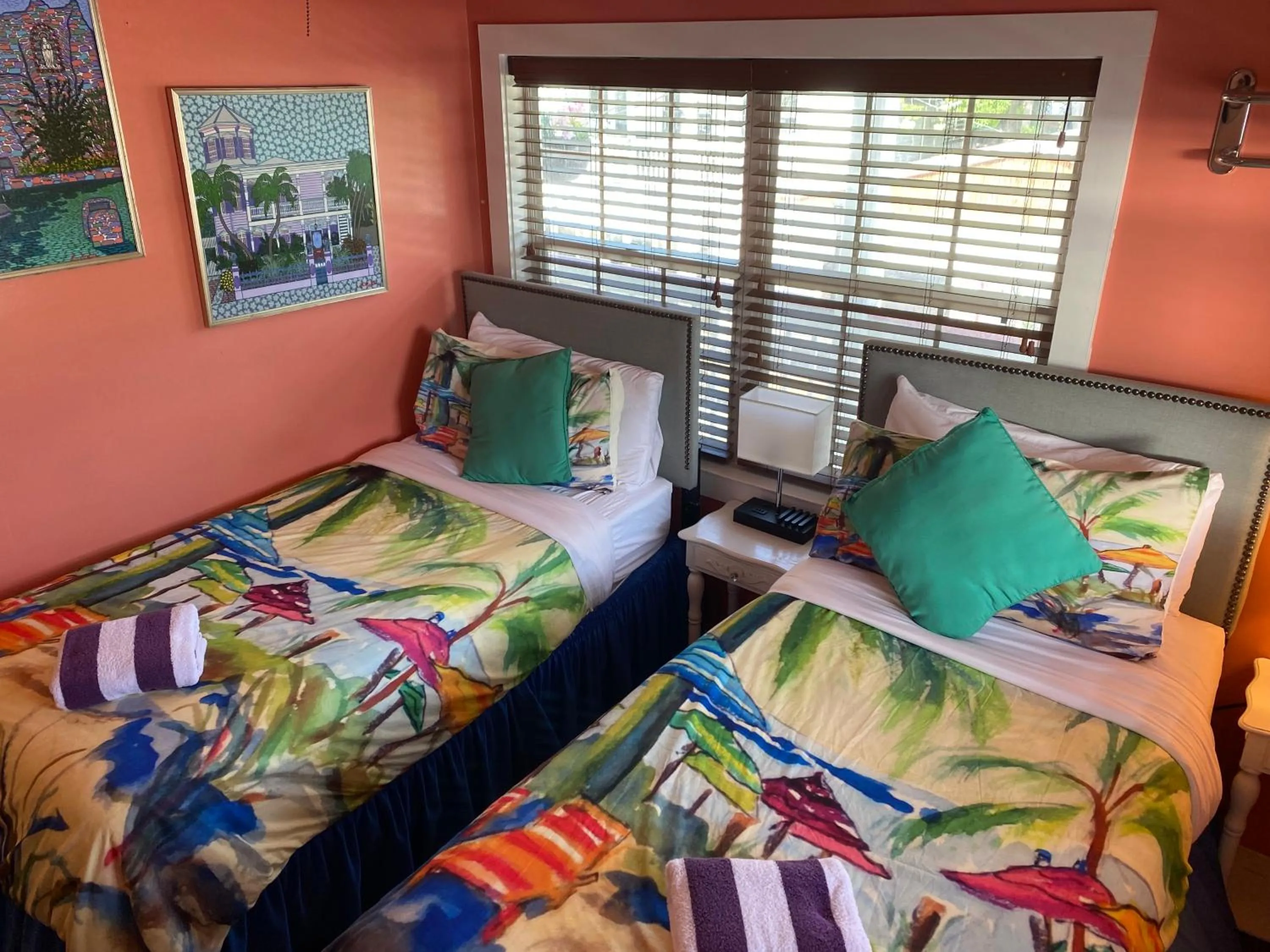 Bedroom, Bed in Caribbean House