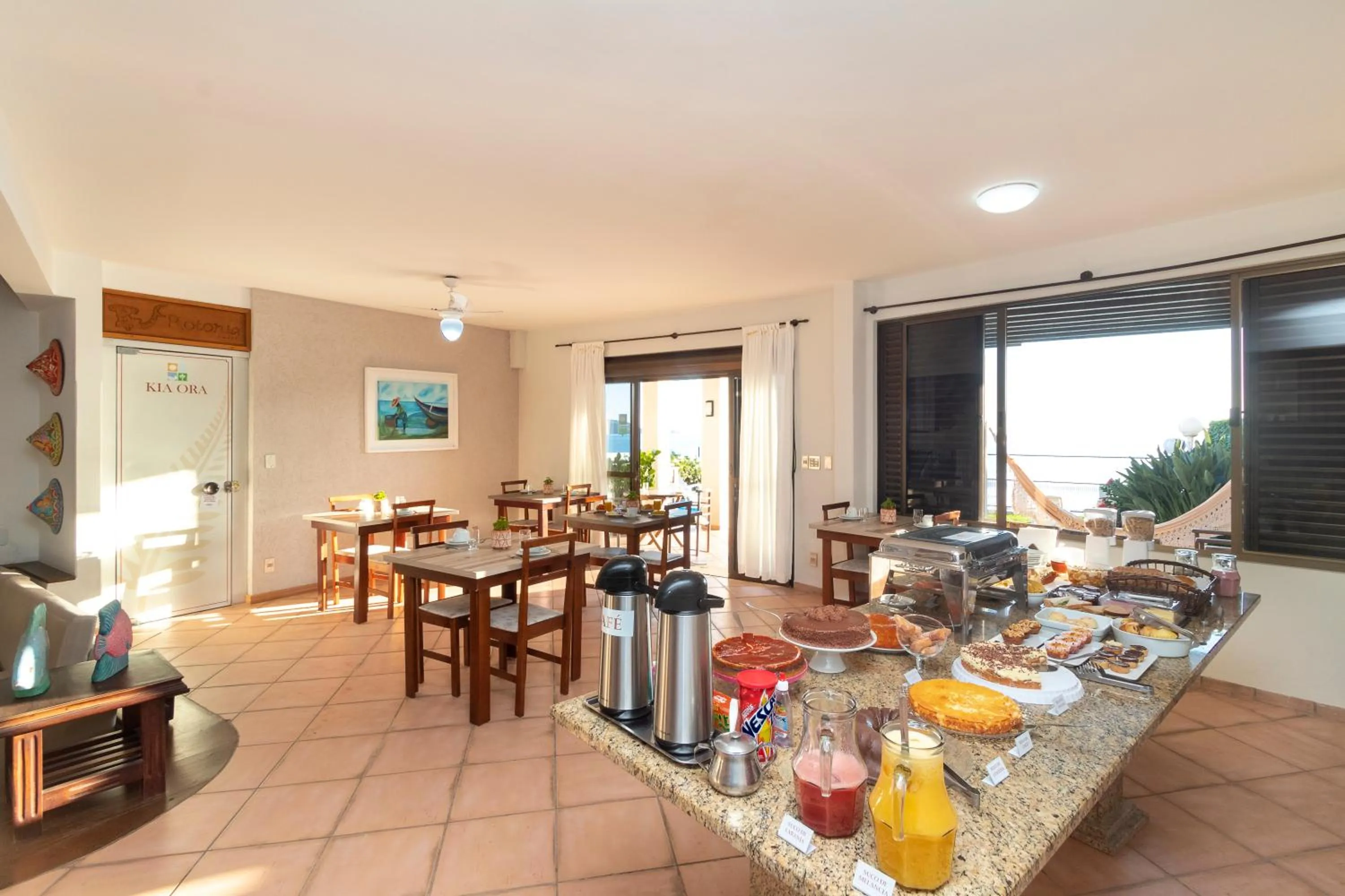 Continental breakfast in Pousada Kia Ora Bombinhas