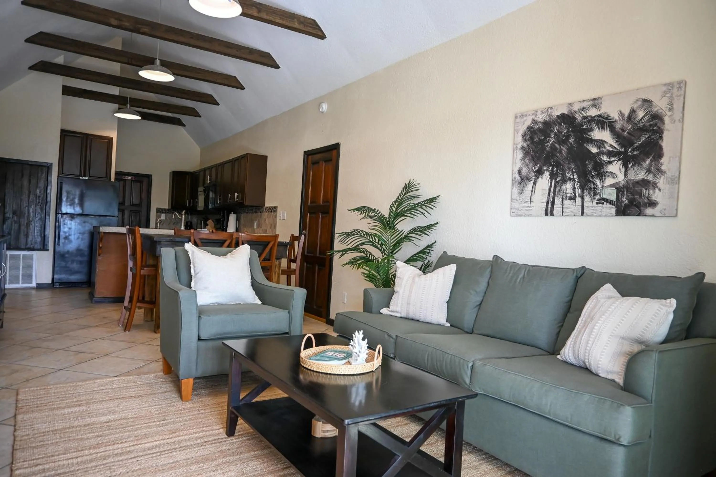 Living room in The Palapa House