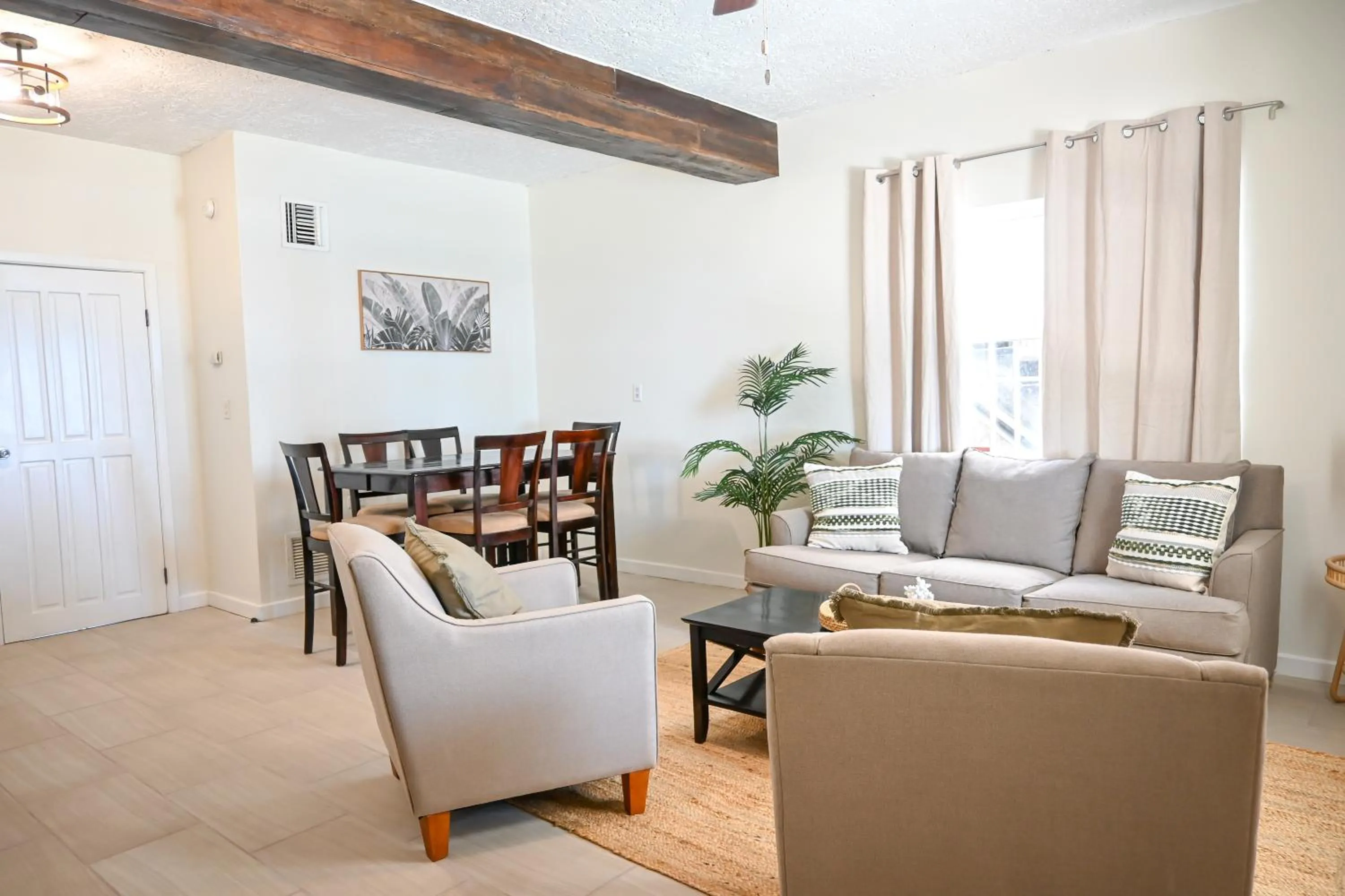 Living room in The Palapa House
