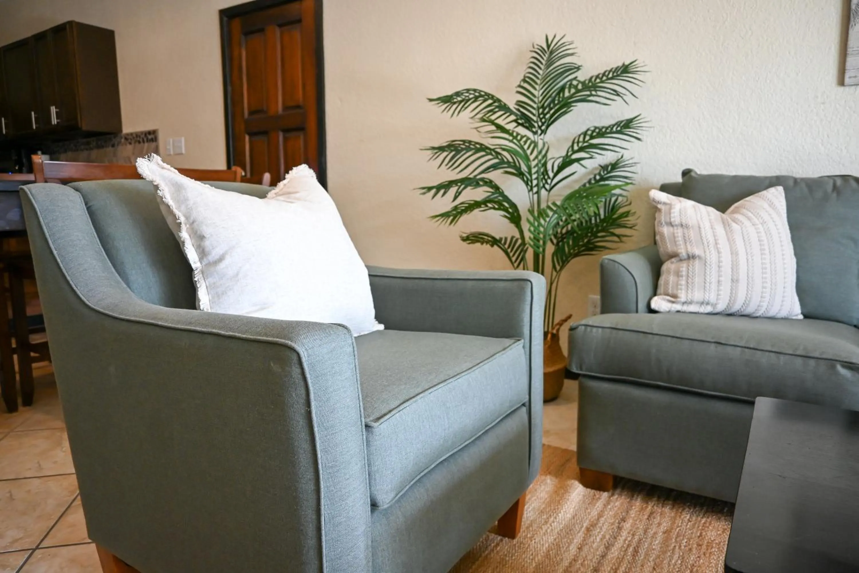 Living room in The Palapa House
