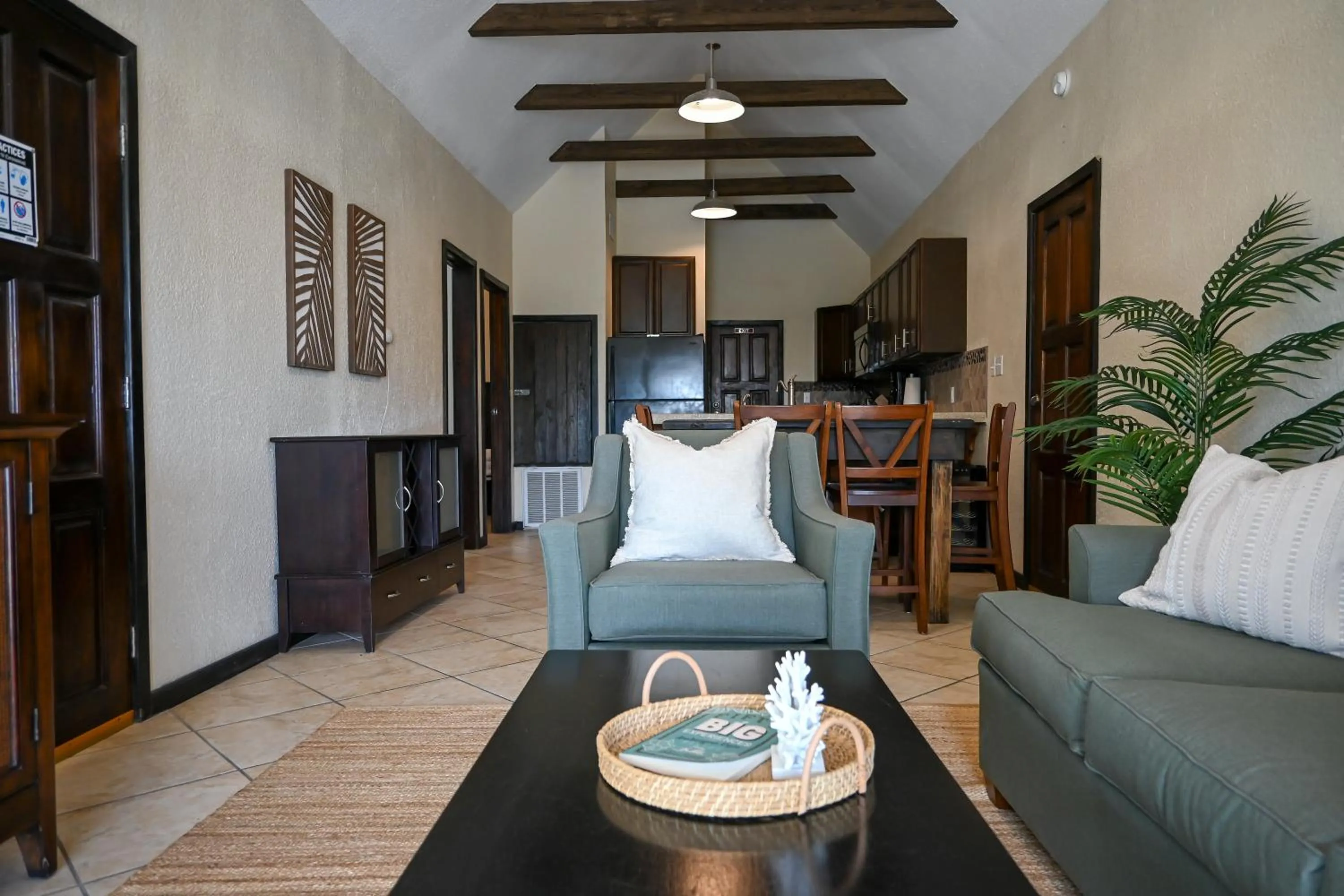 Living room in The Palapa House