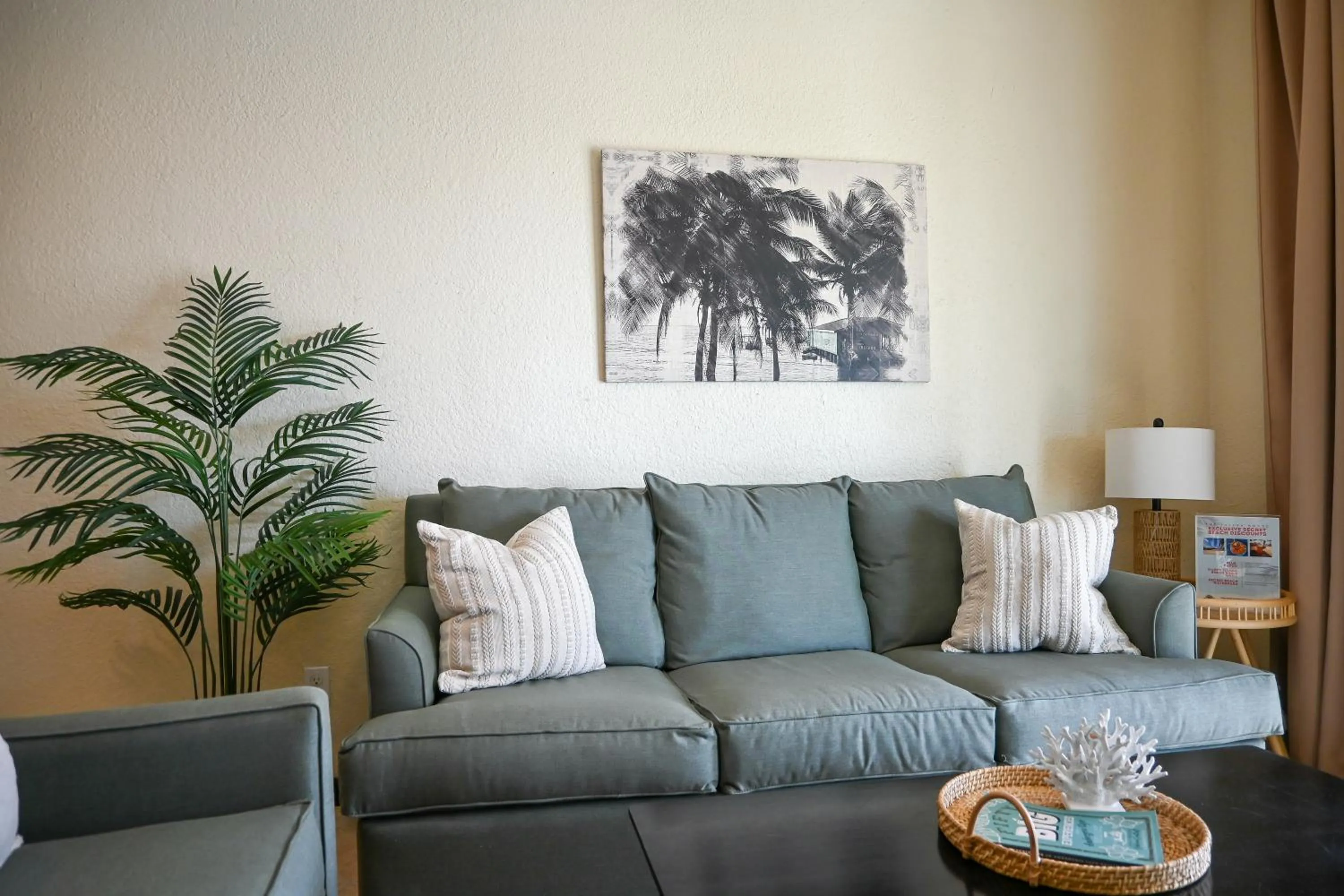 Living room in The Palapa House