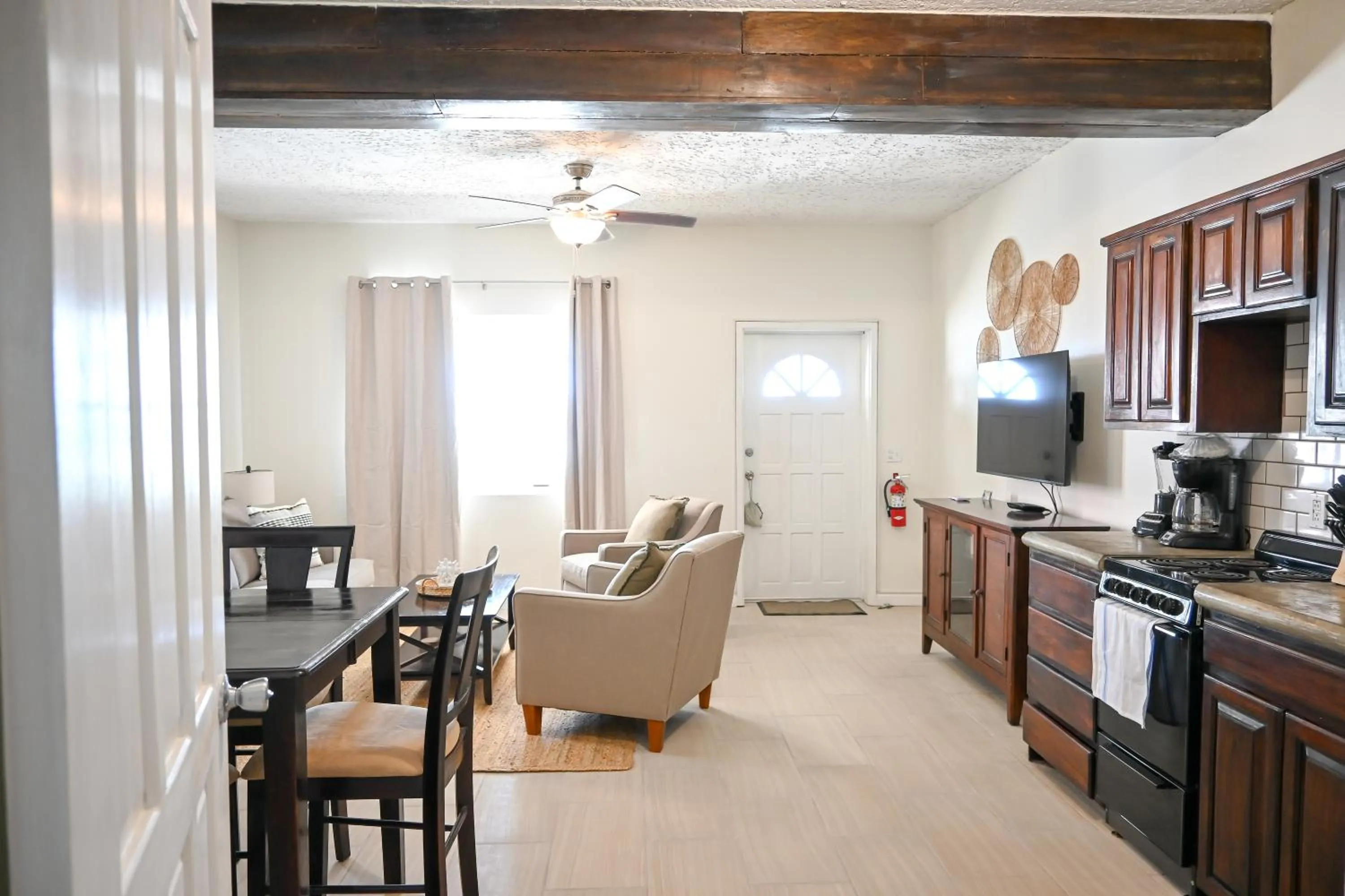 Living room in The Palapa House
