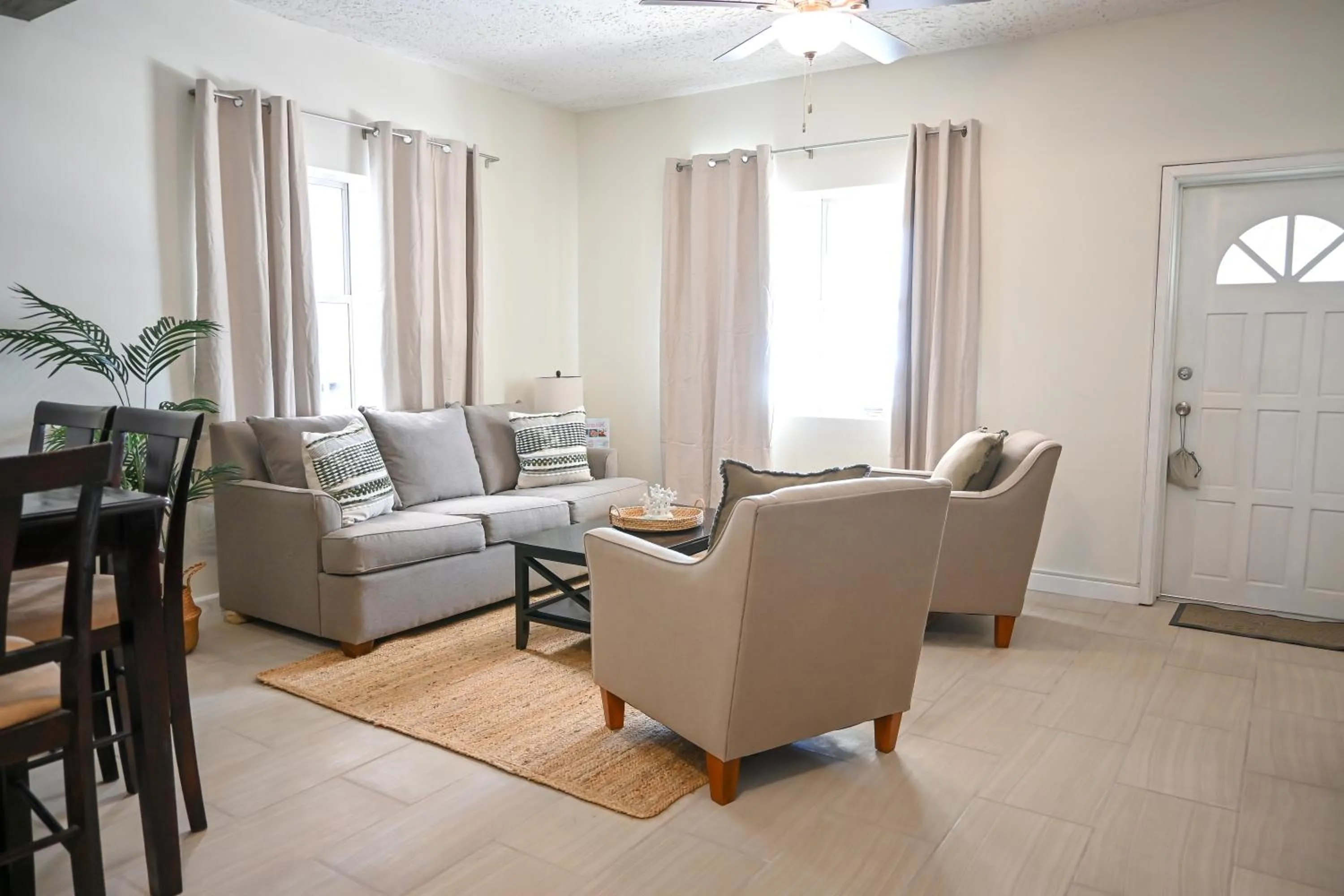 Living room in The Palapa House