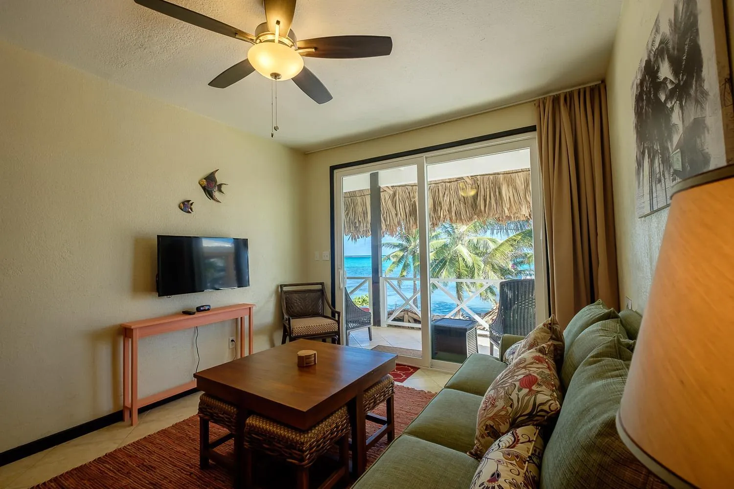 Living room in The Palapa House