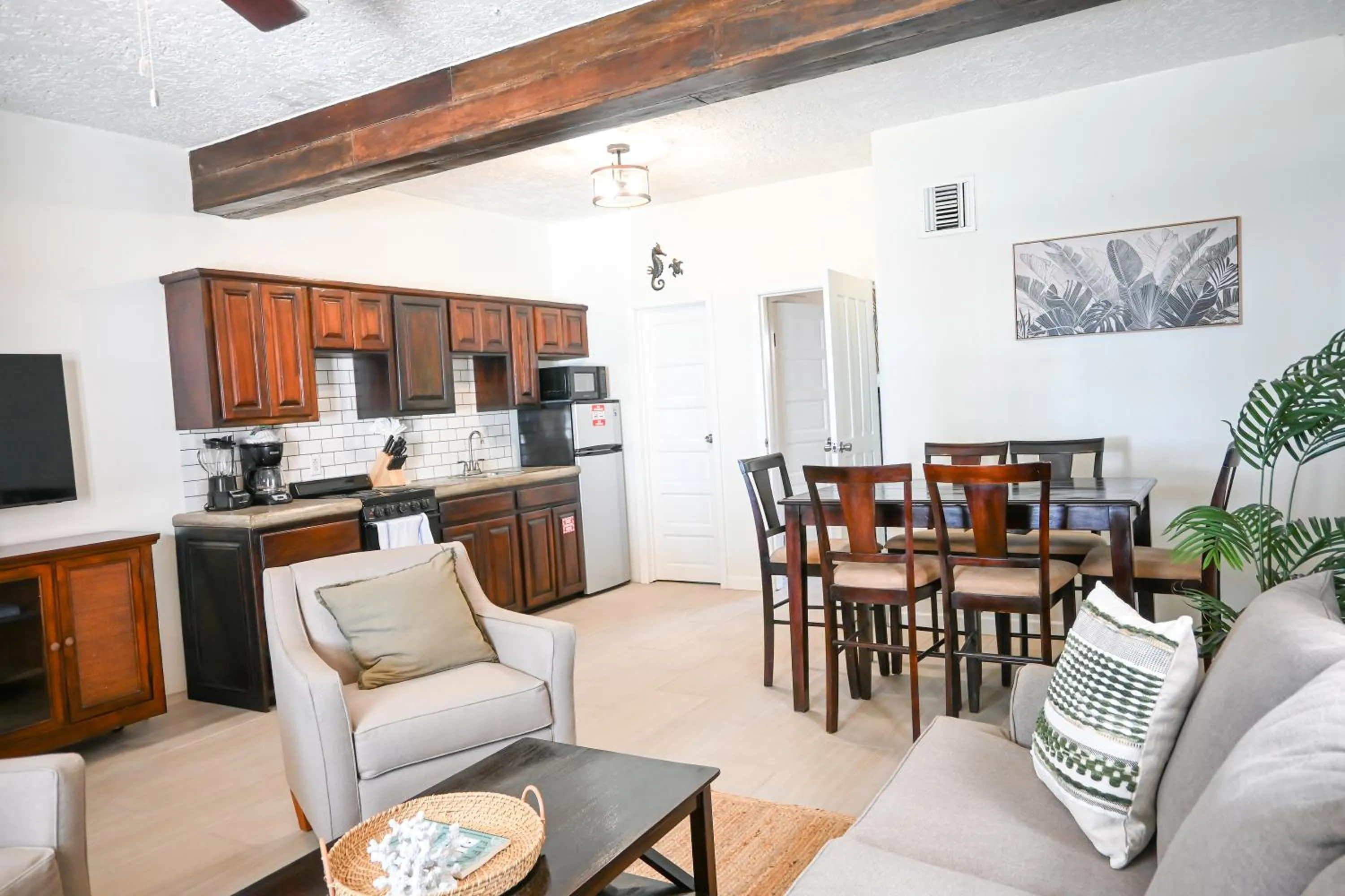 Living room in The Palapa House
