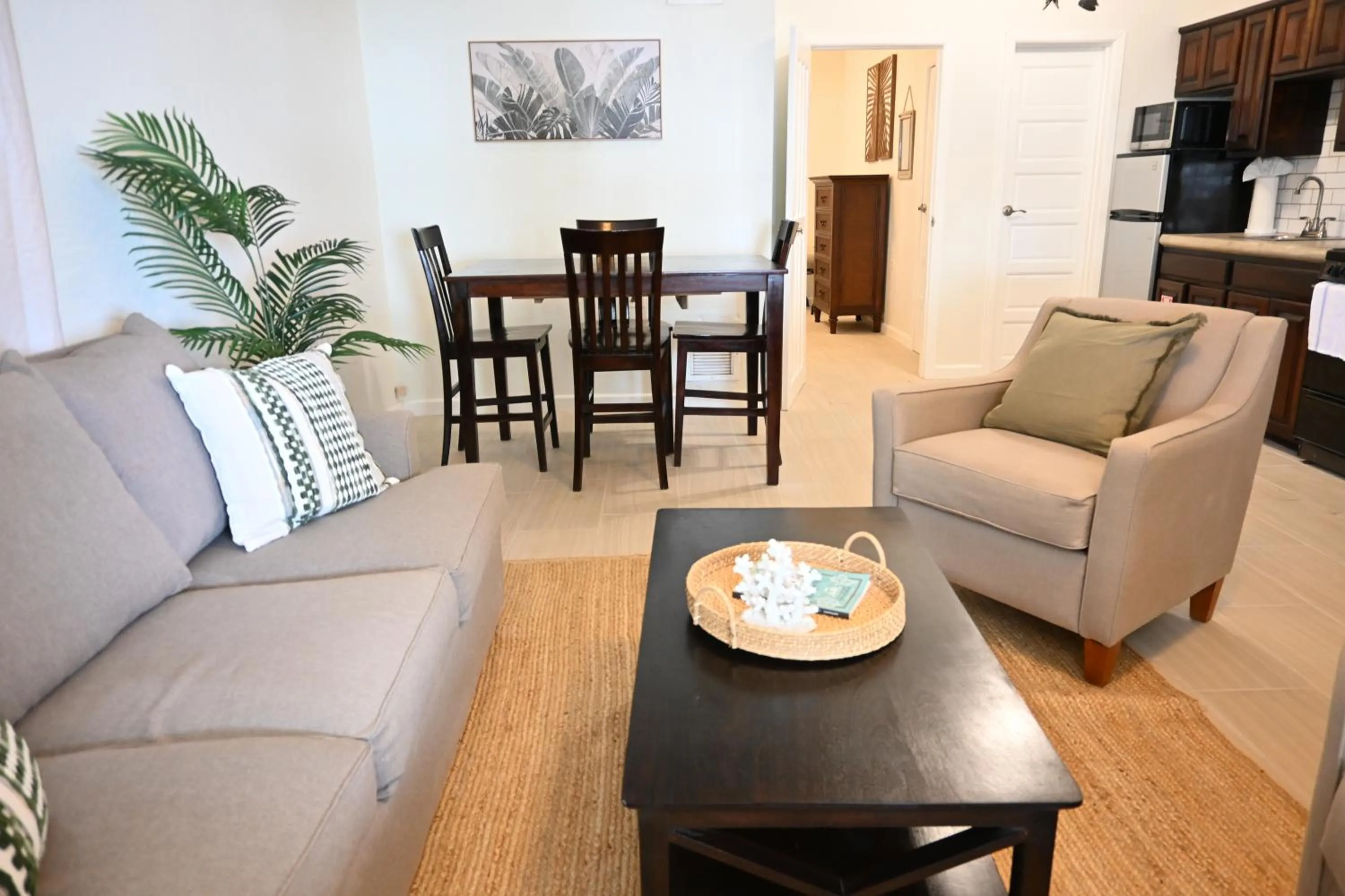Living room in The Palapa House