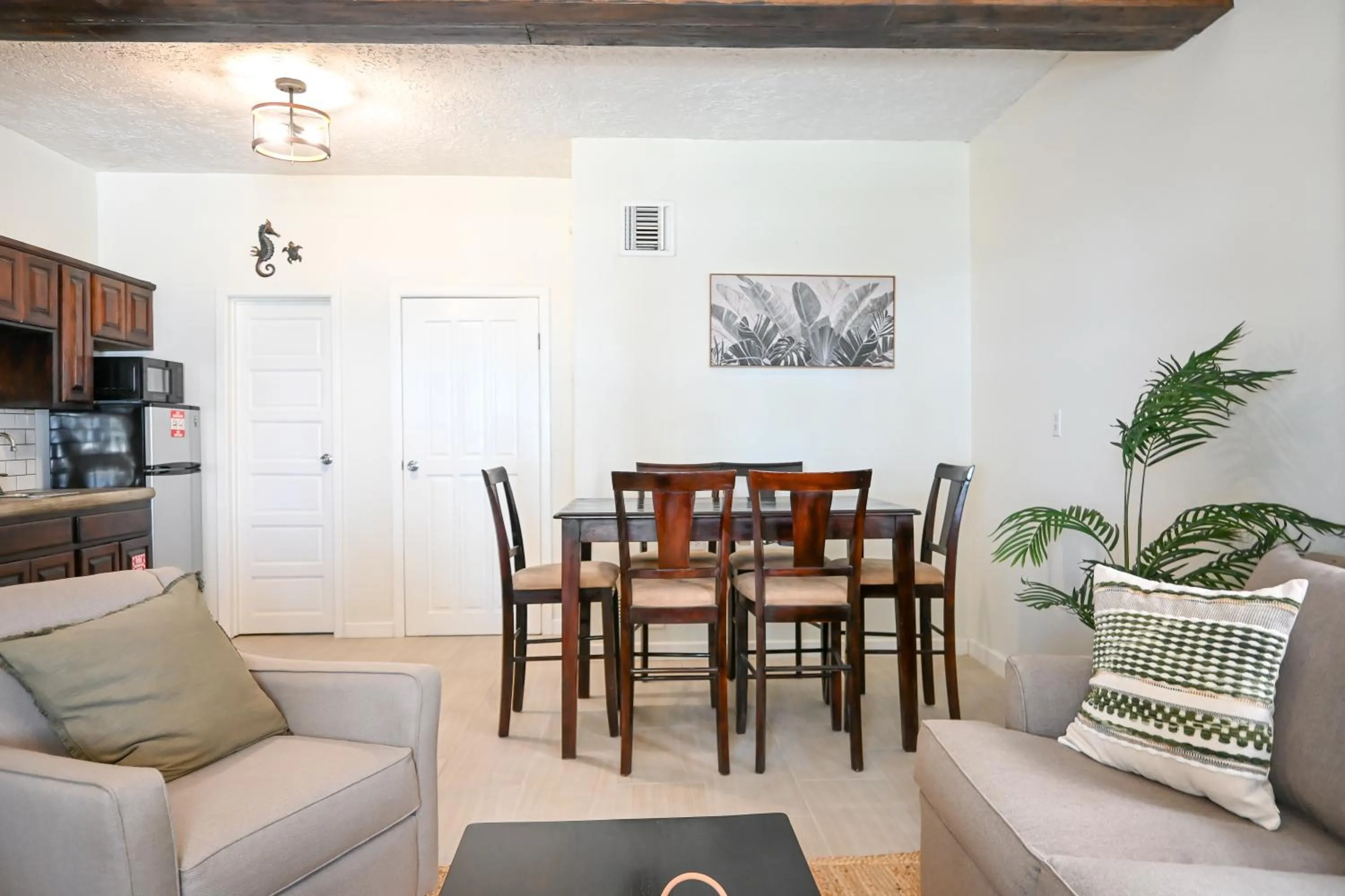 Living room in The Palapa House