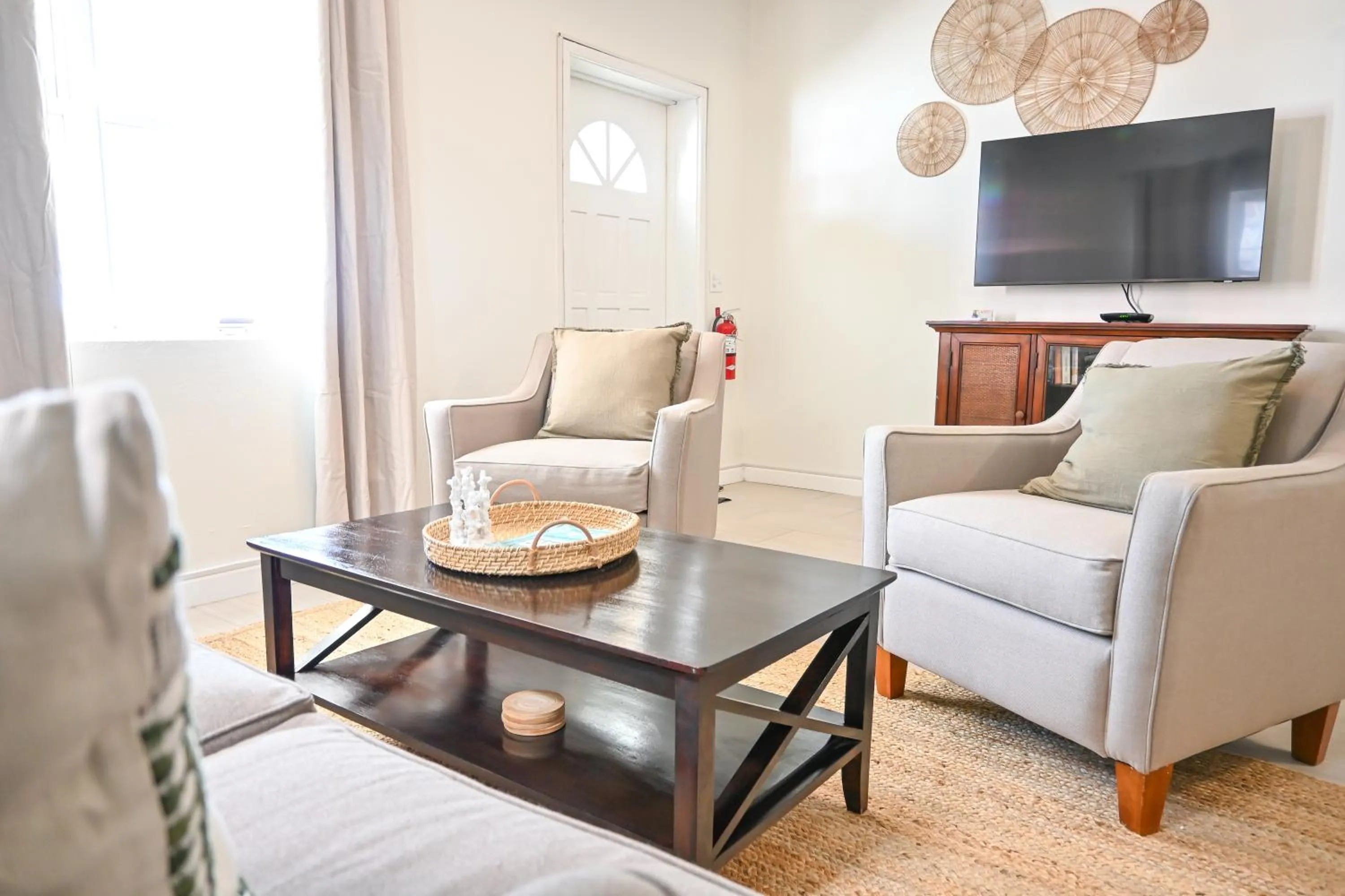 Living room in The Palapa House