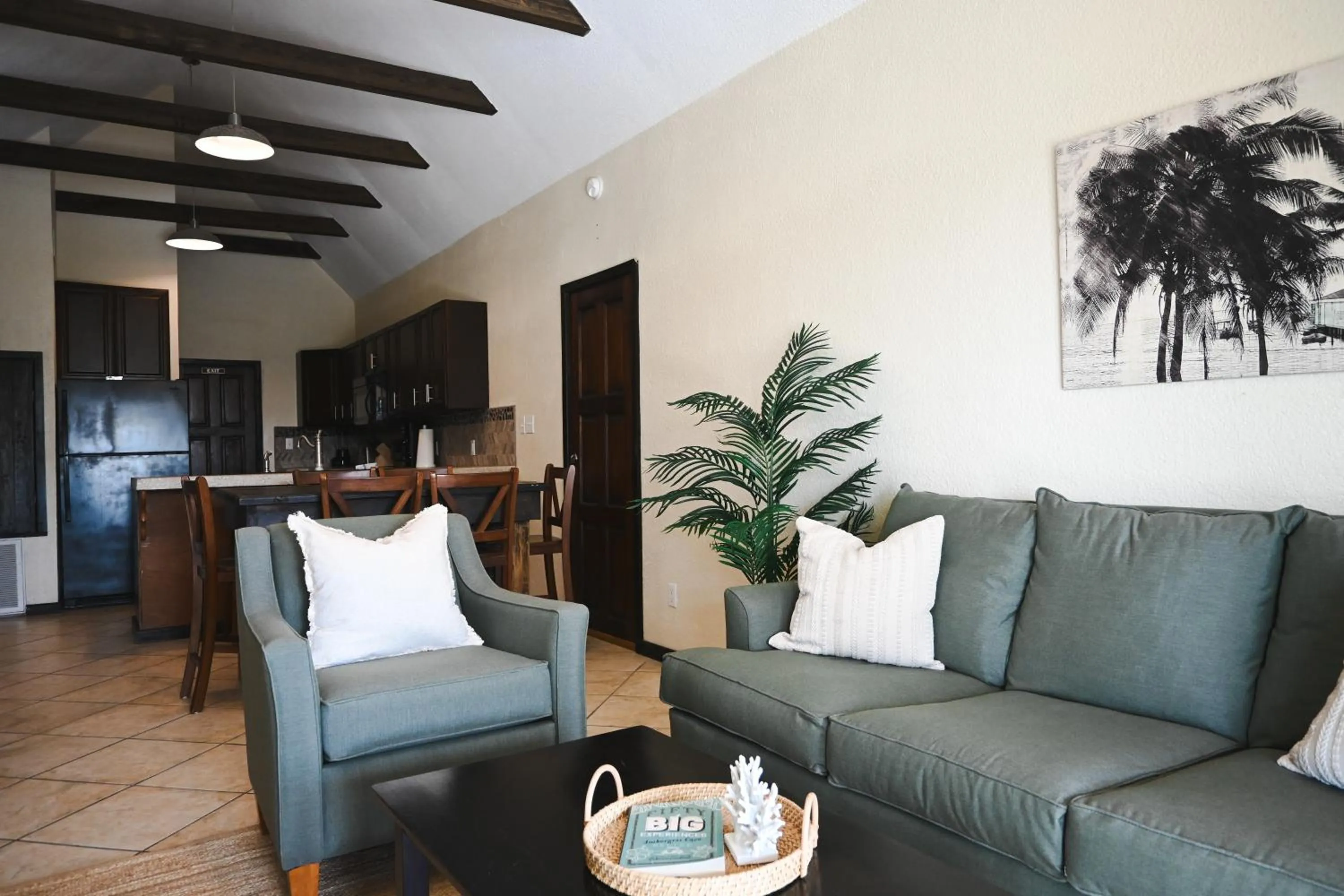 Living room in The Palapa House