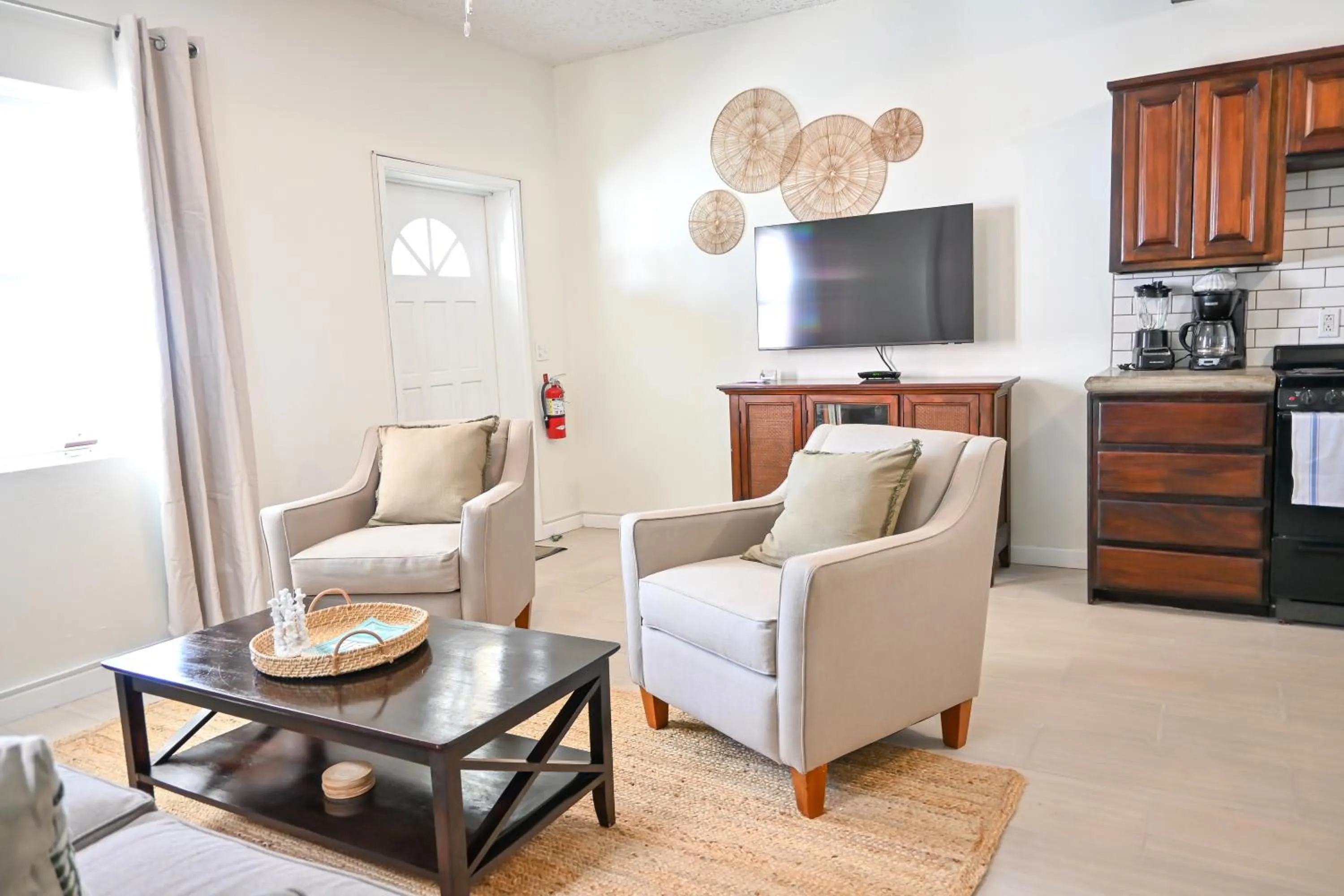 Living room in The Palapa House