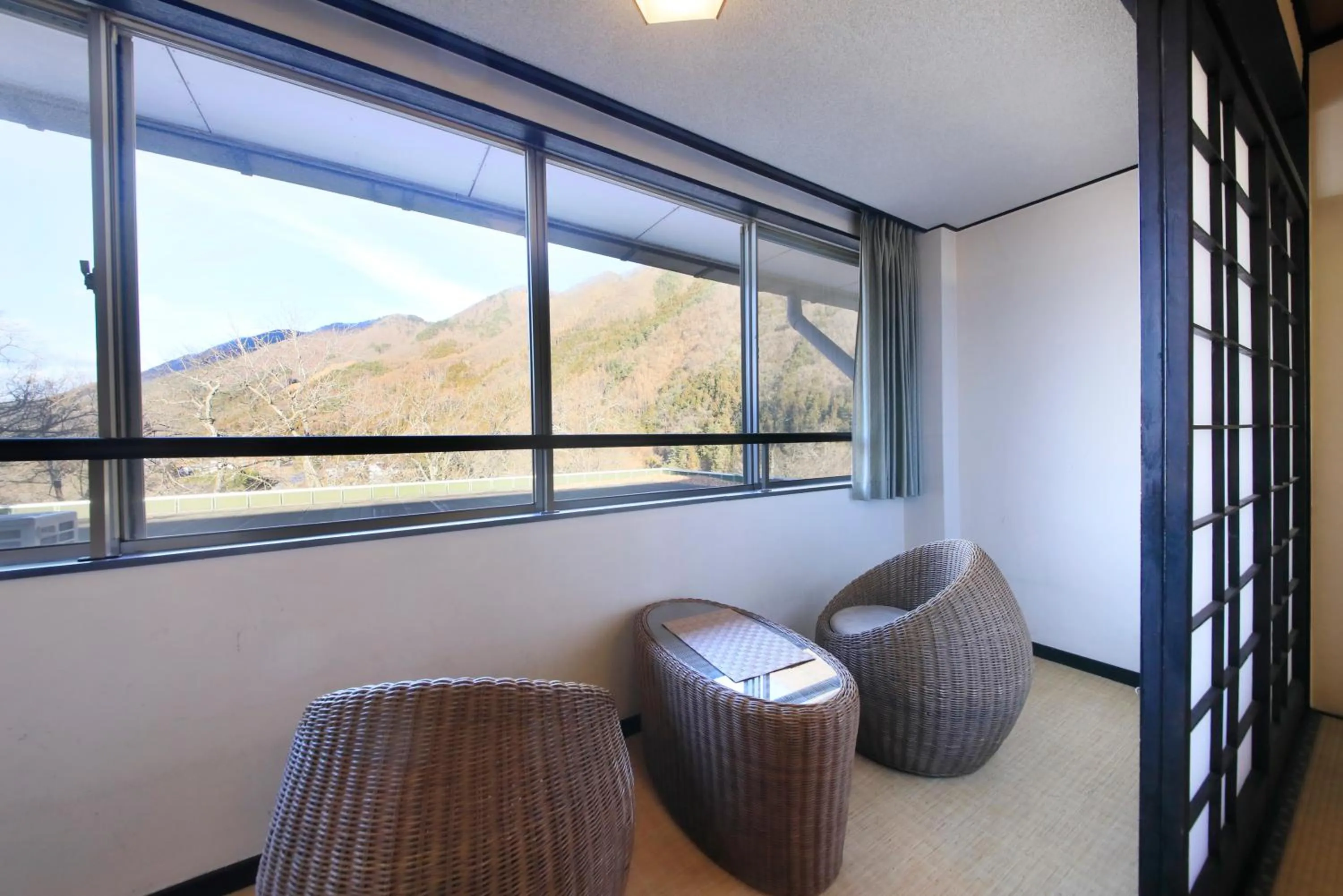 Seating area in Ginshotei Awashima