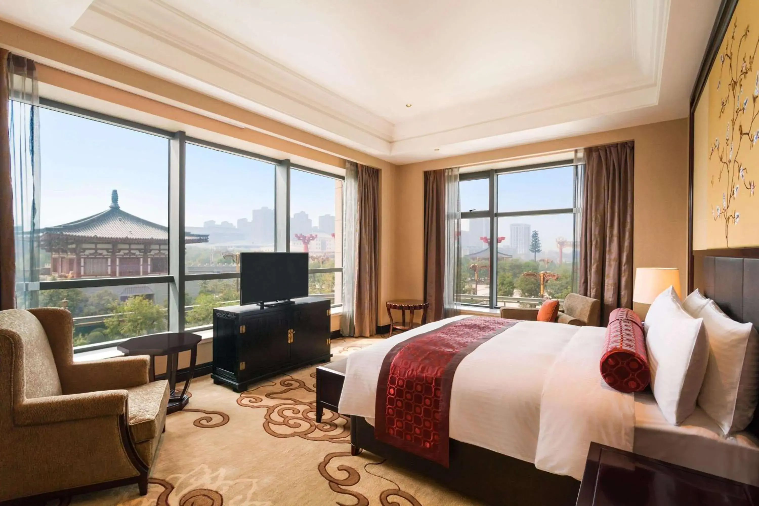 Photo of the whole room, Bed in Wyndham Grand Xi'an Residence Photo of the whole room, Bed in Wyndham Grand Xi'an Residence