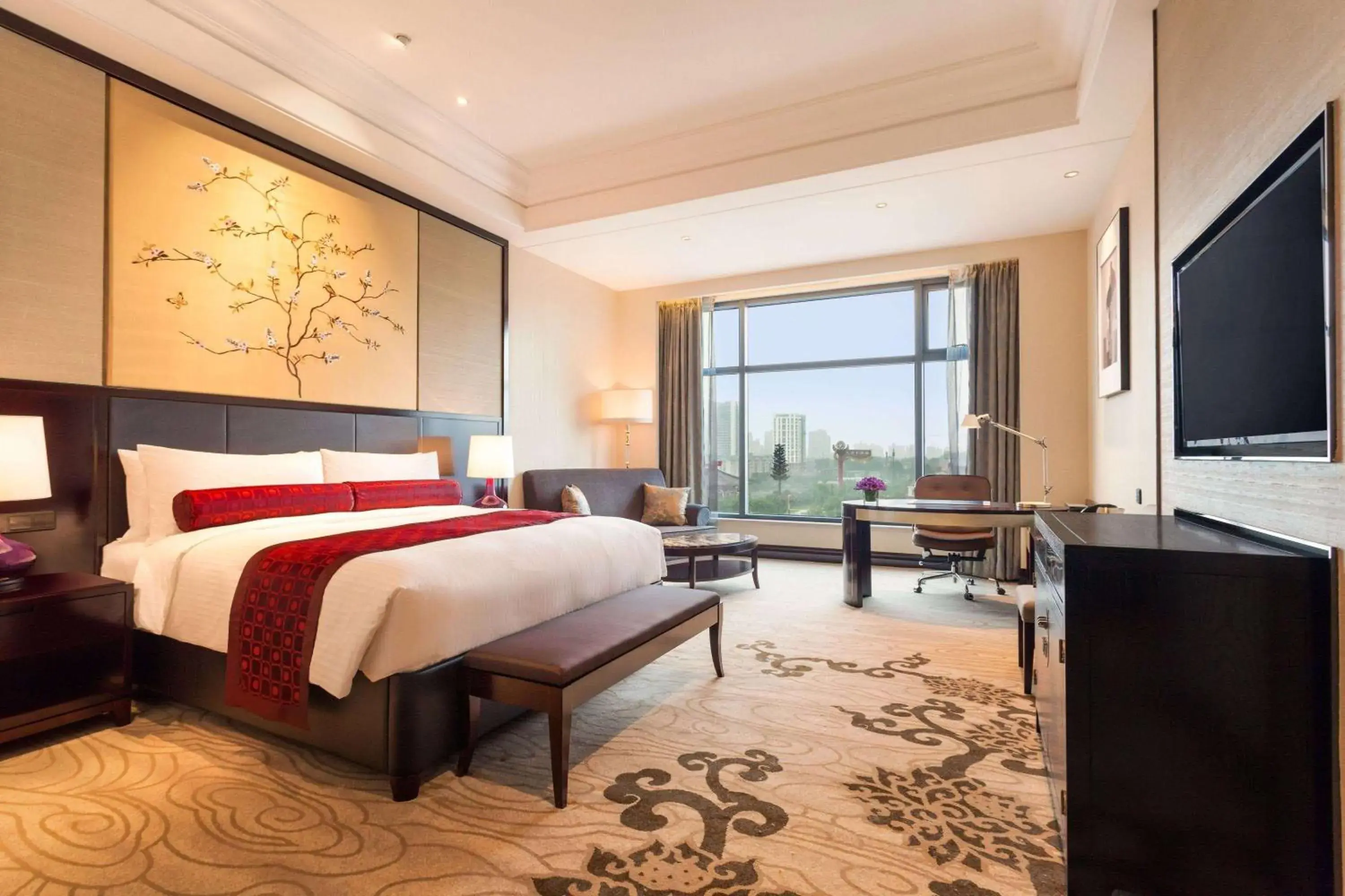 Photo of the whole room, Bed in Wyndham Grand Xi'an Residence Photo of the whole room, Bed in Wyndham Grand Xi'an Residence