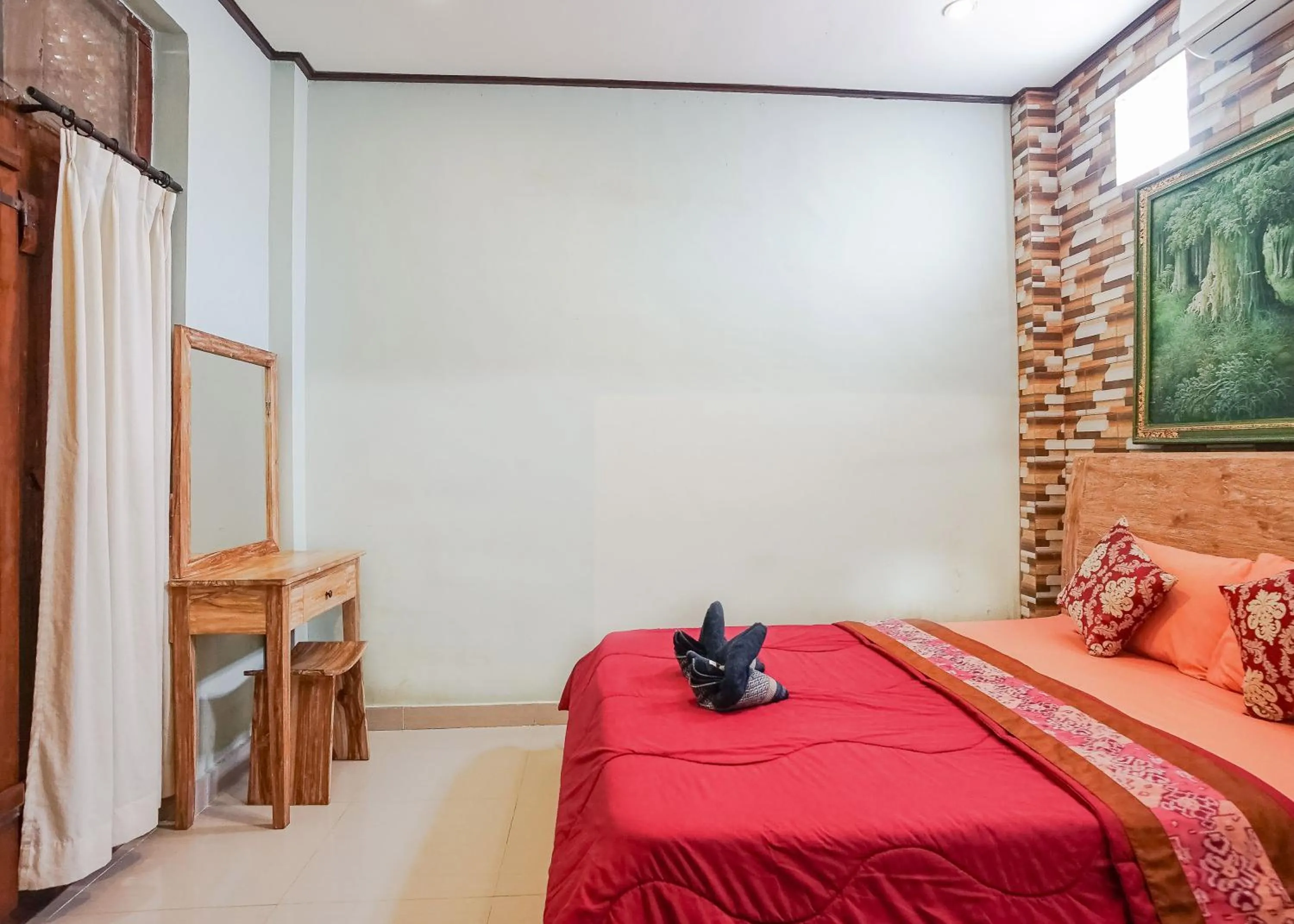 Bed in Aurora House Ubud