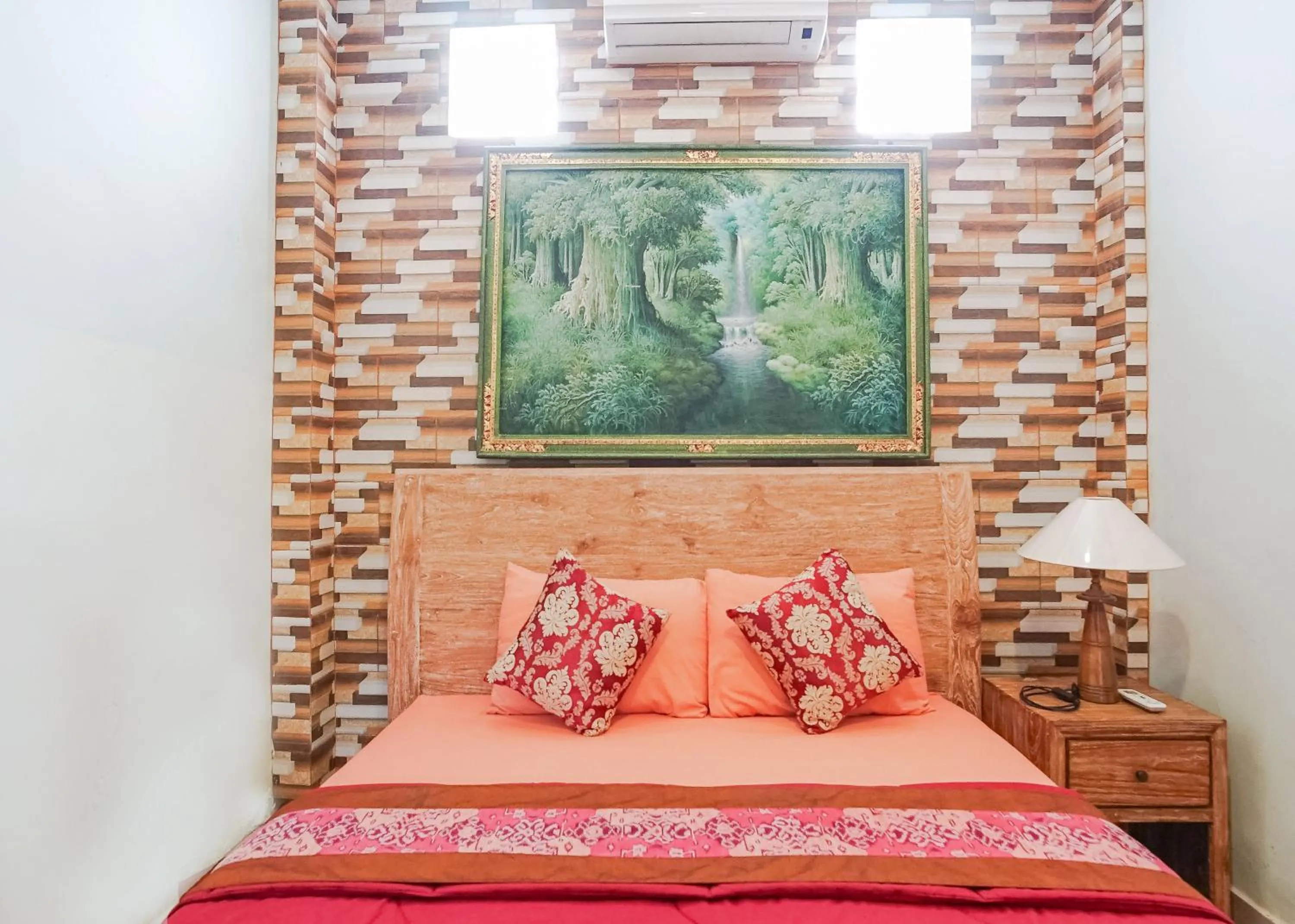 Bed in Aurora House Ubud