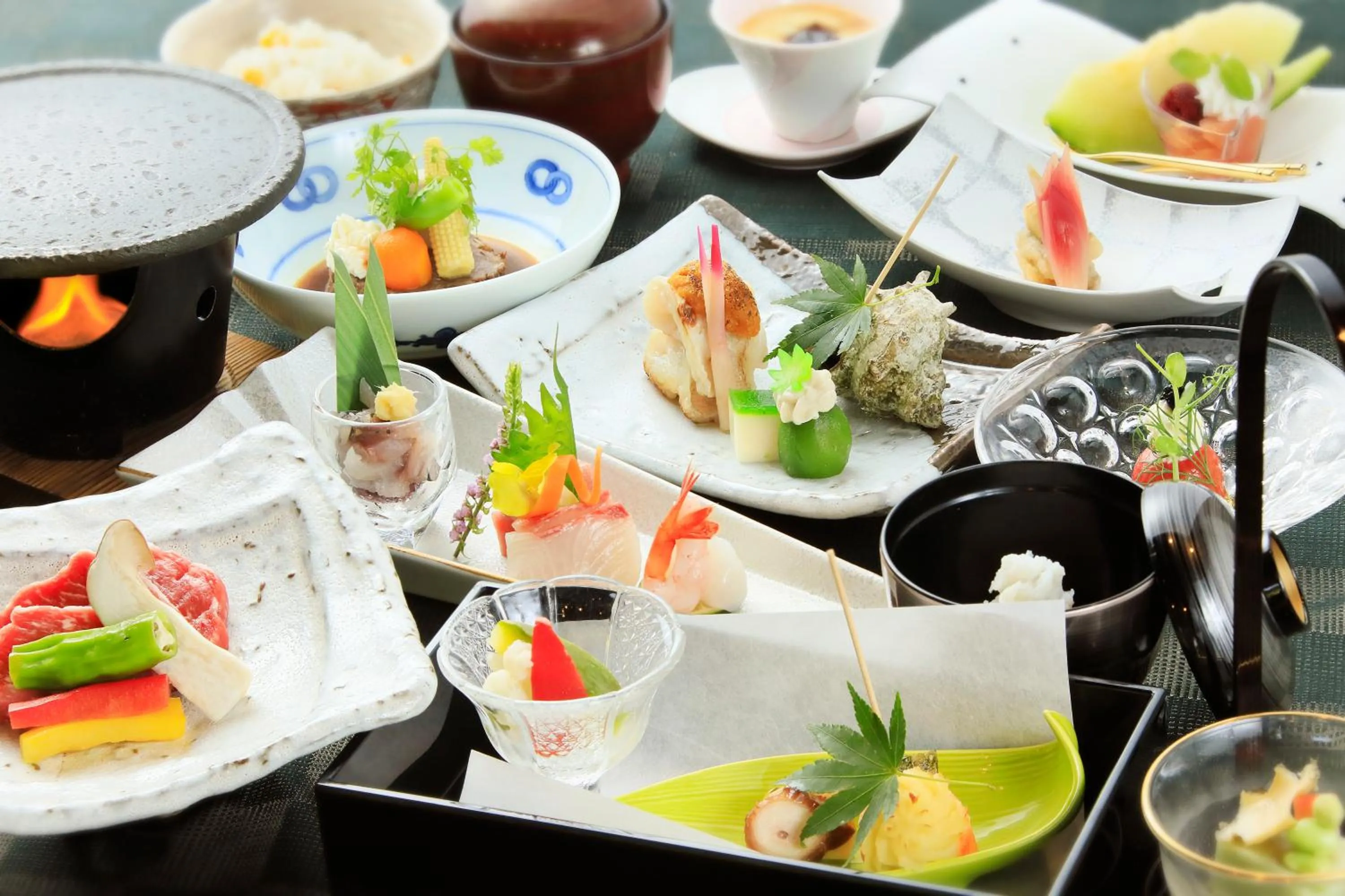 Dinner in Tensui Saryo