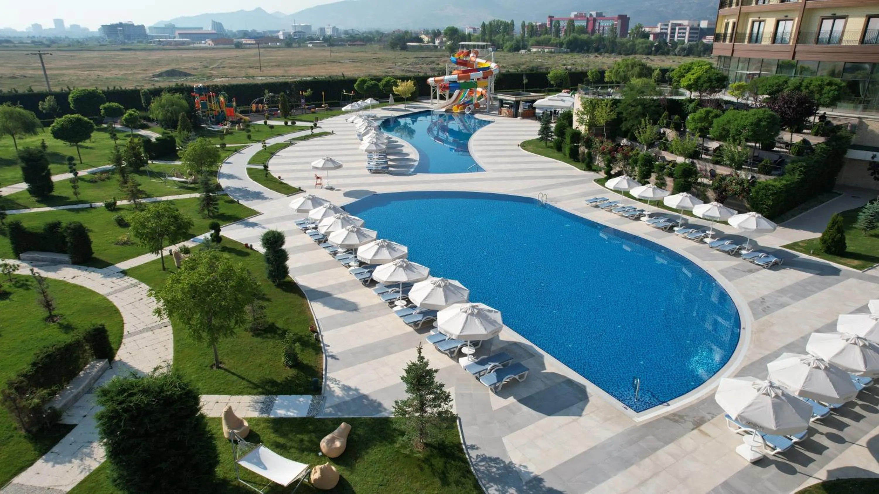 Swimming pool in Akrones Thermal SPA Convention Sport Hotel